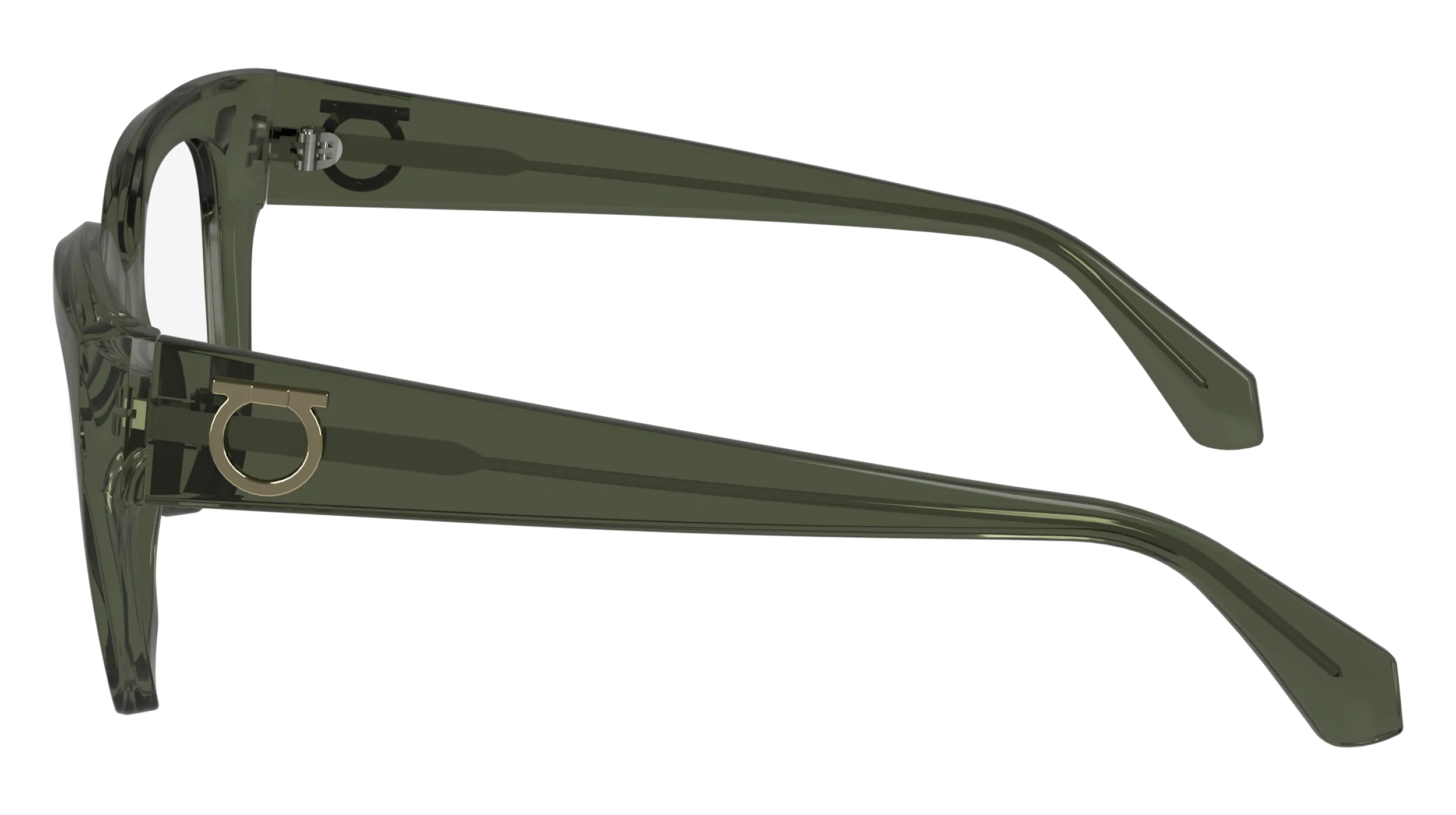 Ferragamo SF2983 320 Montature da vista Acetato Verde Squadrata Normale Normale - immagine 4