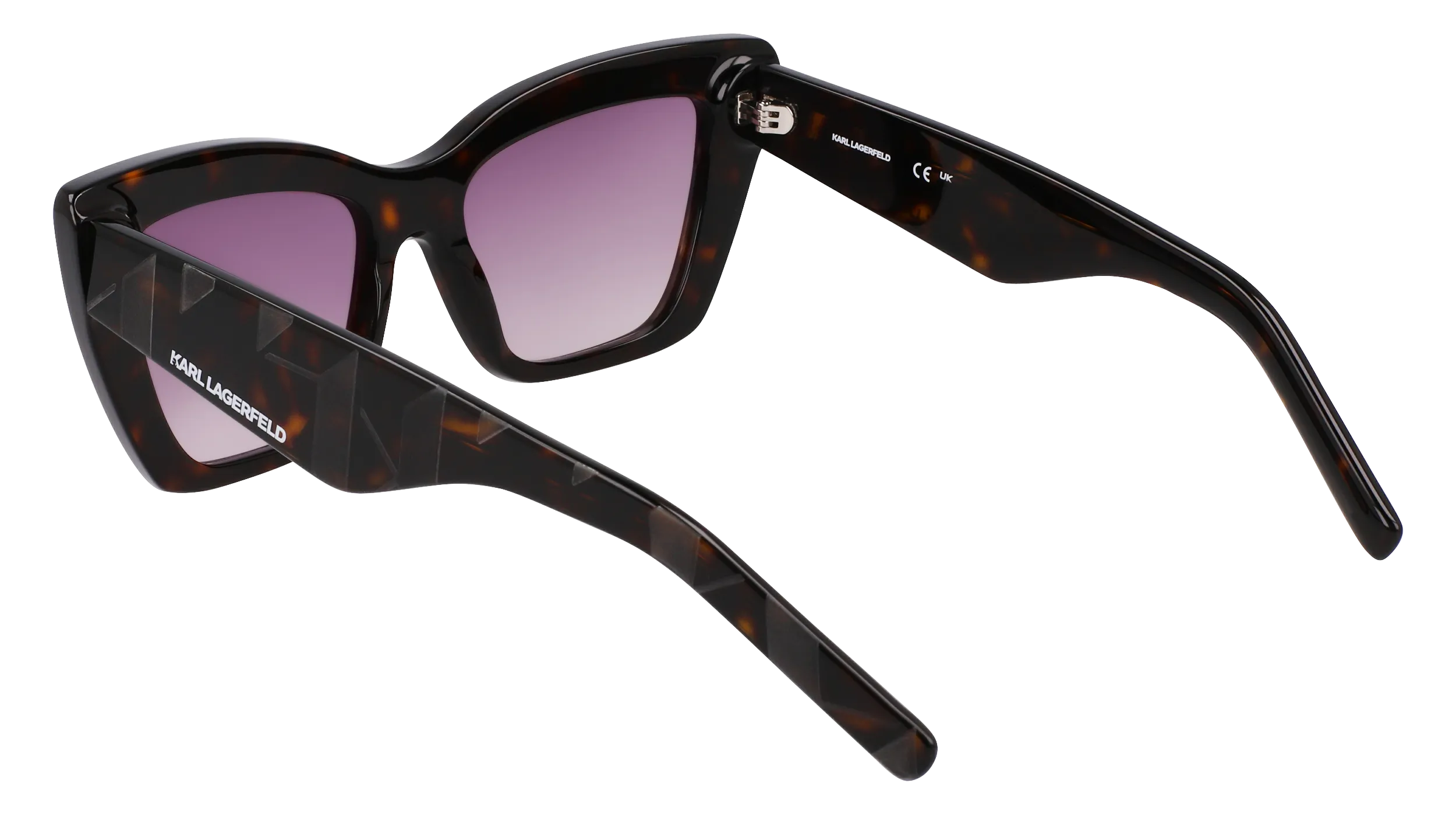 Karl Lagerfeld KL6158S 242 Occhiali da sole Acetato Havana Cat Eye Normale Normale - immagine 3