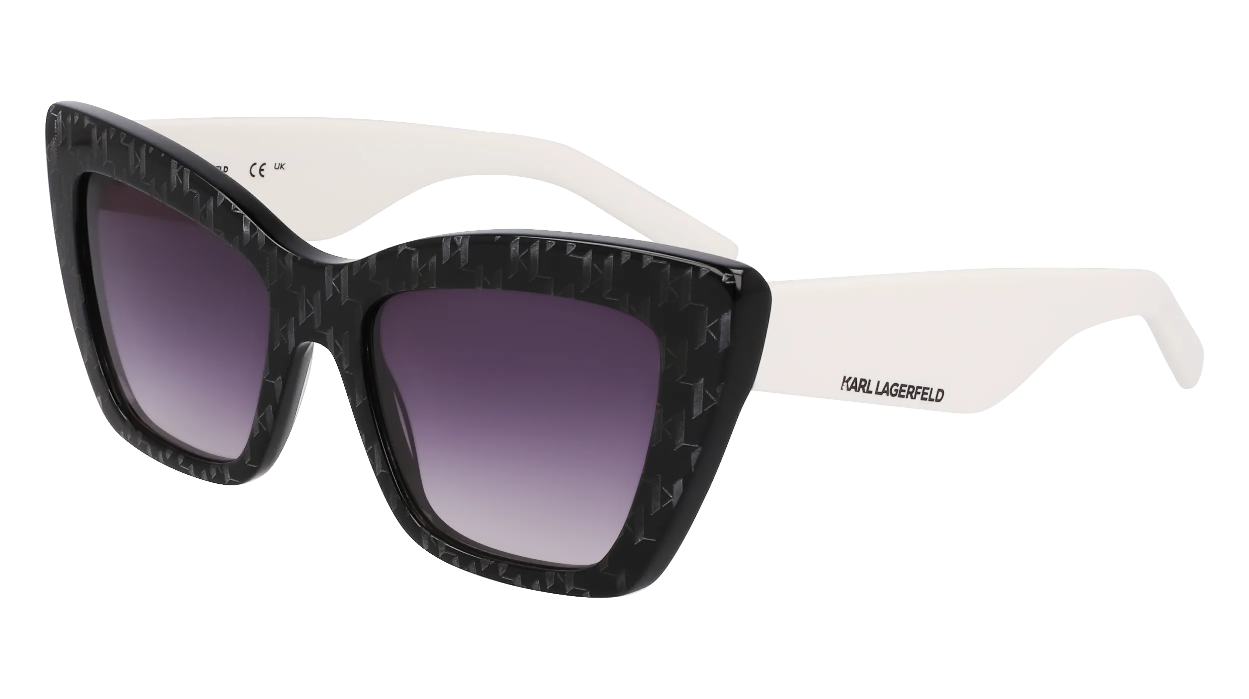 Karl Lagerfeld KL6158S 006 Occhiali da sole Acetato Nero Cat Eye Normale Normale - immagine 1