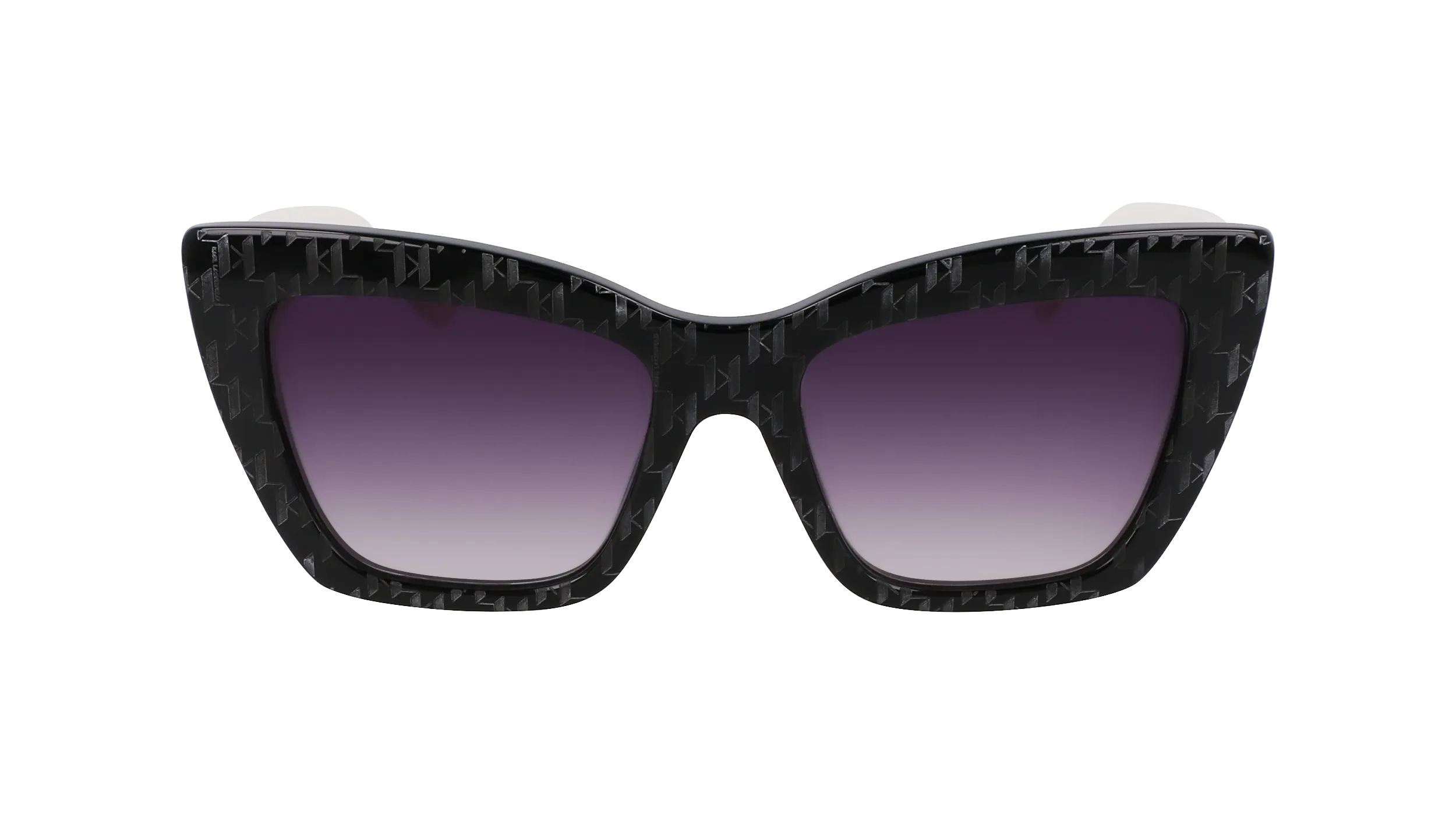 Karl Lagerfeld KL6158S 006 Occhiali da sole Acetato Nero Cat Eye Normale Normale - immagine 2