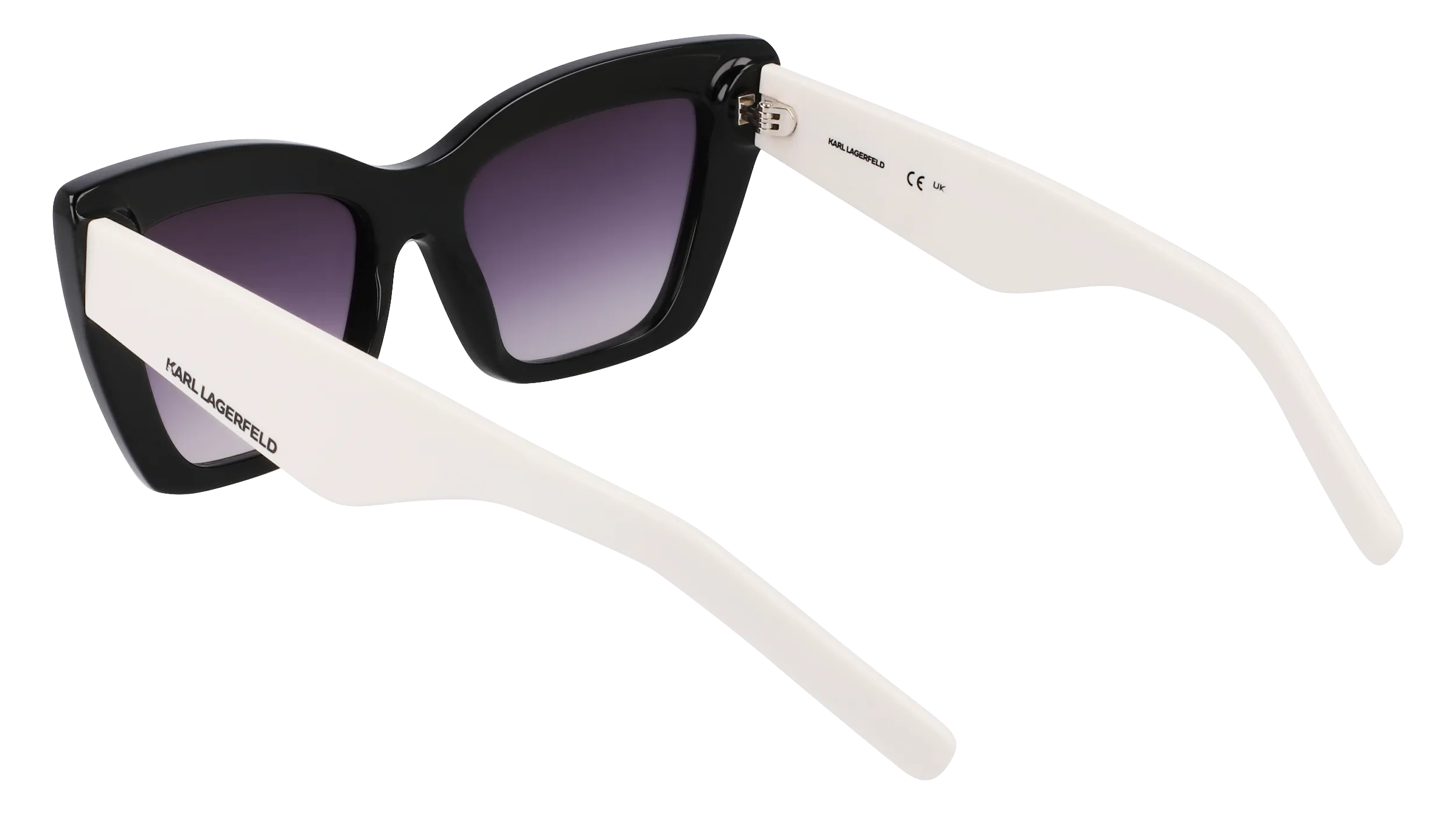Karl Lagerfeld KL6158S 006 Occhiali da sole Acetato Nero Cat Eye Normale Normale - immagine 3