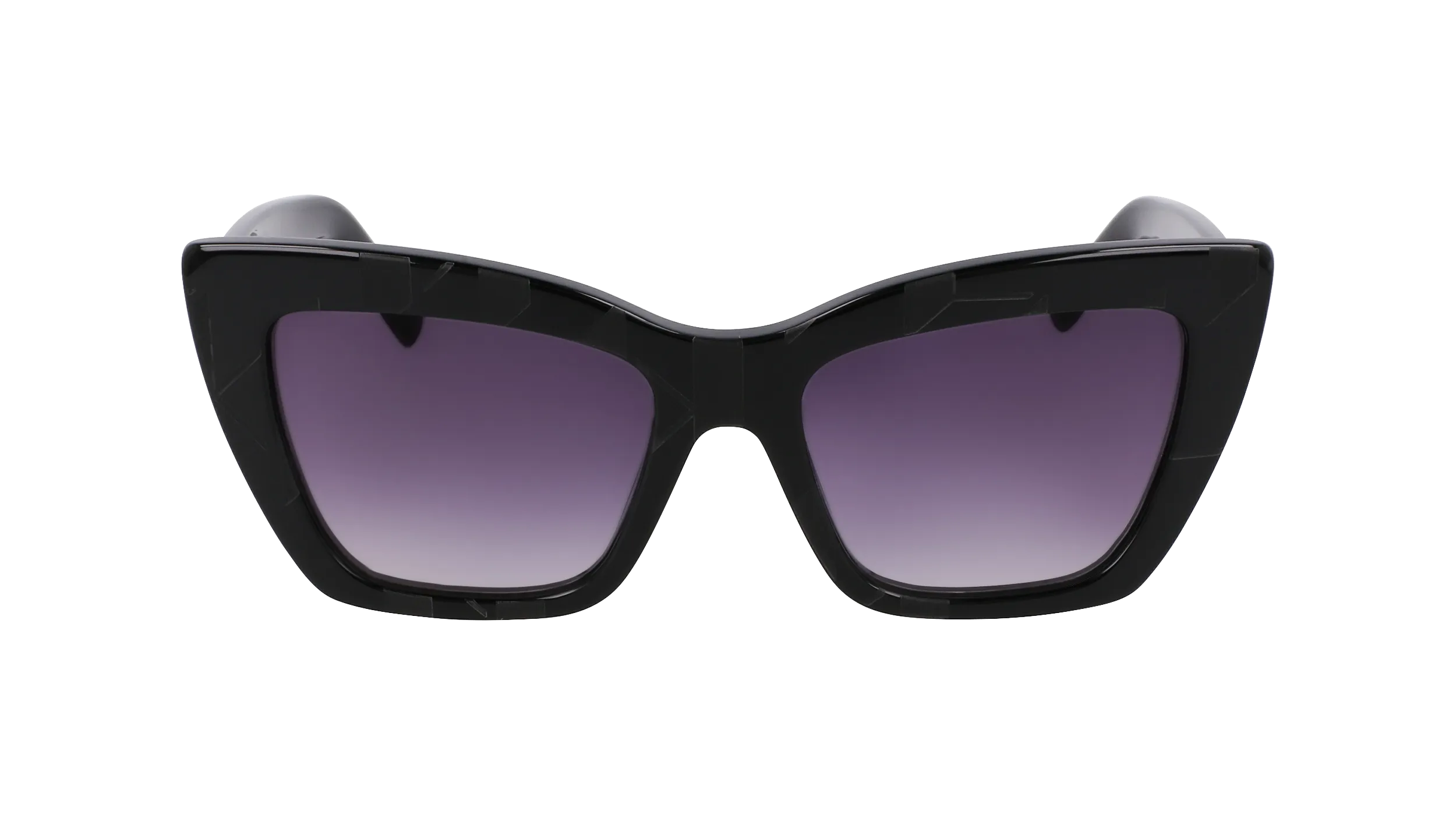 Karl Lagerfeld KL6158S 001 Occhiali da sole Acetato Nero Cat Eye Normale Normale - immagine 2