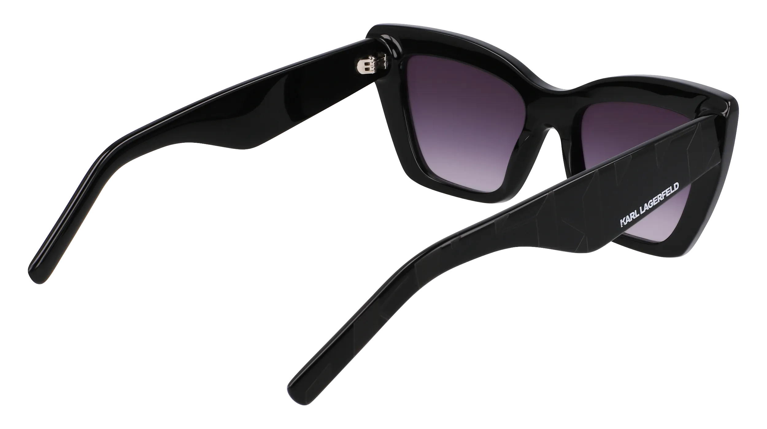 Karl Lagerfeld KL6158S 001 Occhiali da sole Acetato Nero Cat Eye Normale Normale - immagine 4