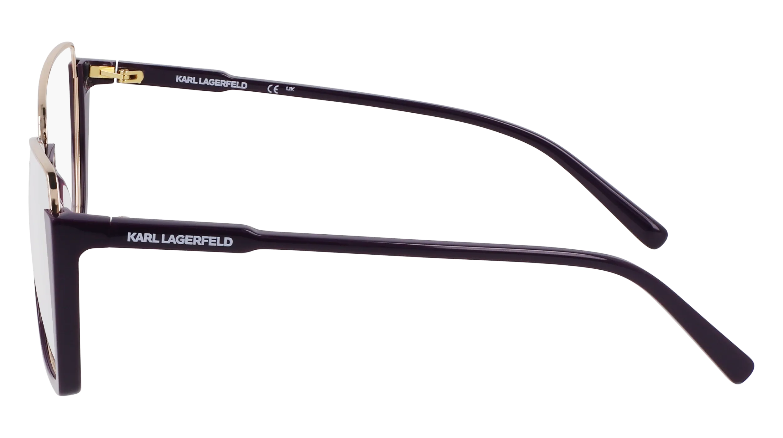 Karl Lagerfeld KL355 500 Montature da vista Metallo Viola Squadrata Normale Normale - immagine 4