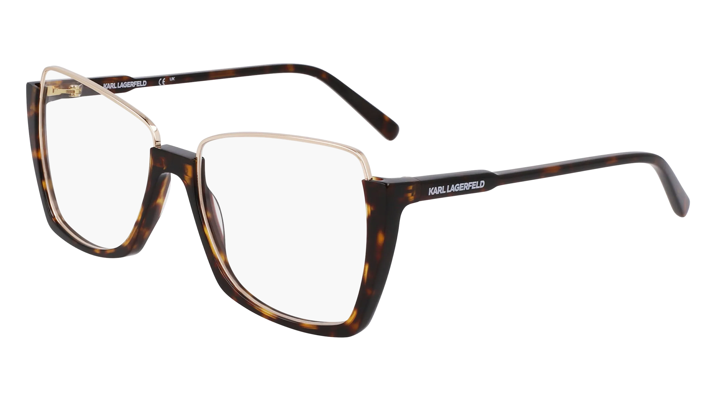 Karl Lagerfeld KL355 242 Montature da vista Metallo Havana Squadrata Normale Normale - immagine 1