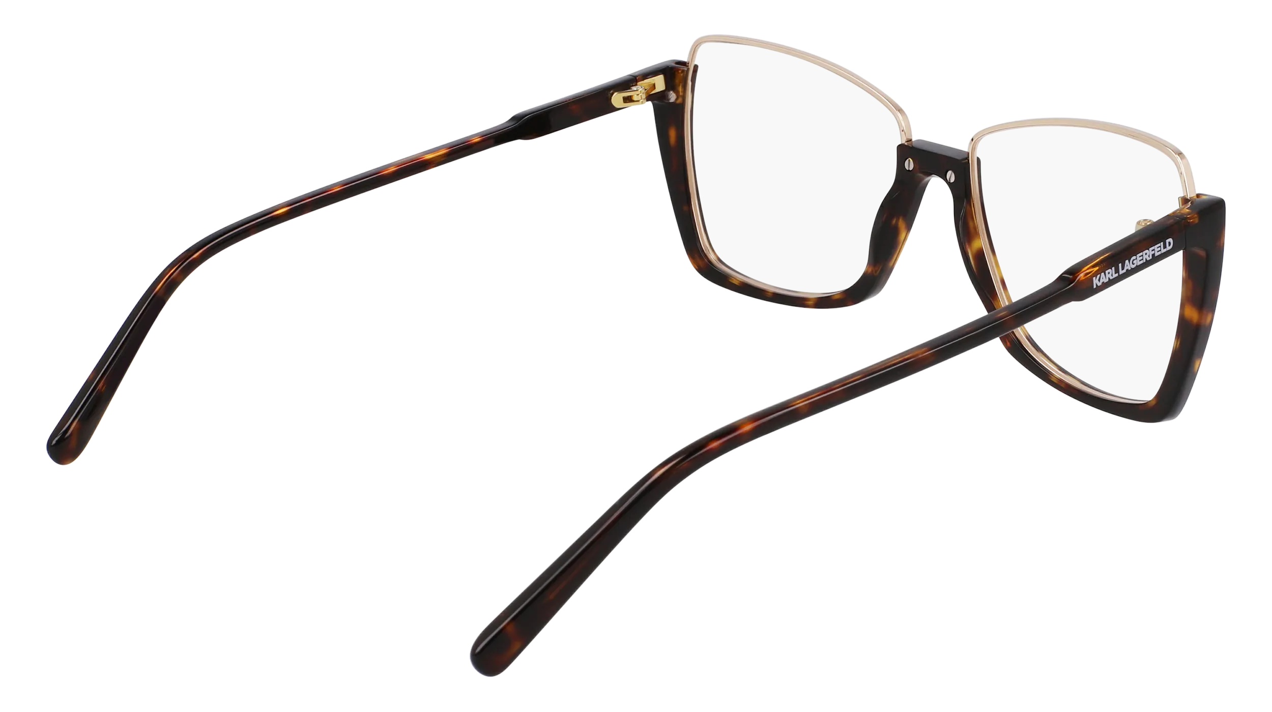 Karl Lagerfeld KL355 242 Montature da vista Metallo Havana Squadrata Normale Normale - immagine 4