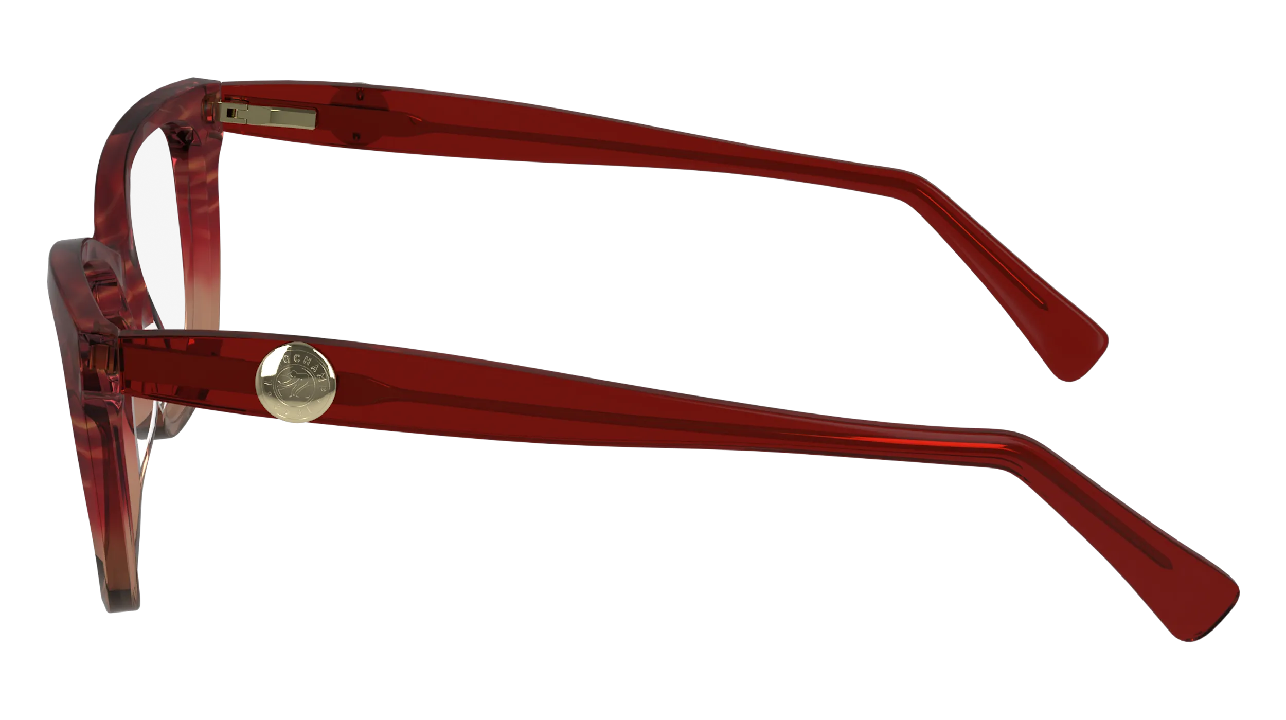 LONGCHAMP LO2744 606 Montature da vista Acetato Rosso Squadrata Normale Normale - immagine 4
