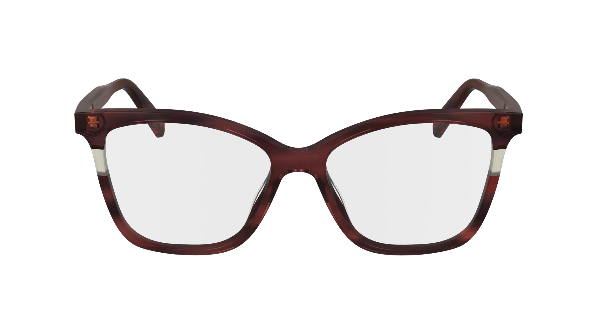LONGCHAMP LO2741 607 Montature da vista Acetato Rosso Squadrata Normale Normale - immagine 2