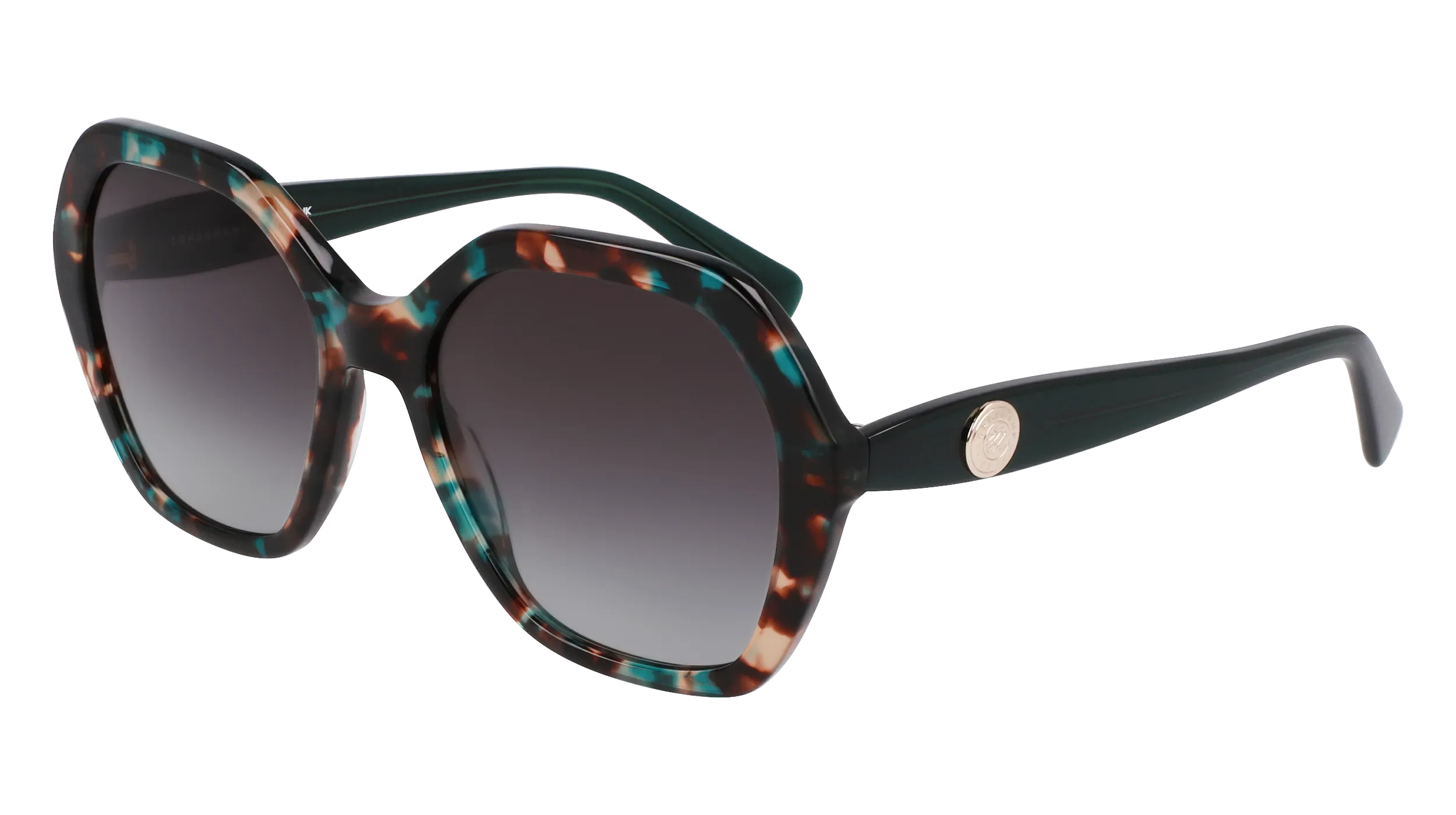 LONGCHAMP LO759S 309 Occhiali da sole Acetato Verde Squadrata Normale Normale - immagine 1