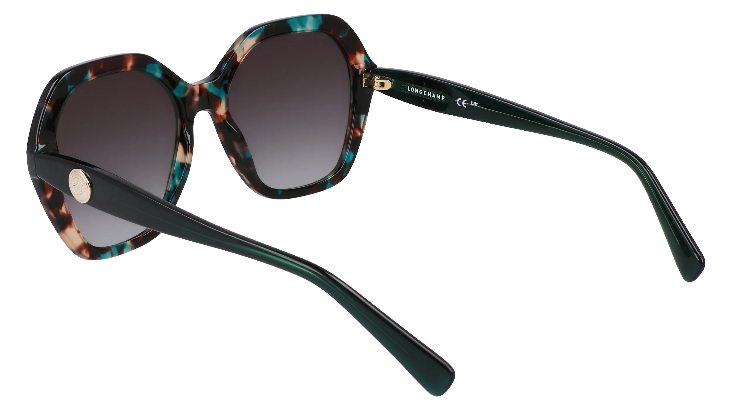 LONGCHAMP LO759S 309 Occhiali da sole Acetato Verde Squadrata Normale Normale - immagine 3
