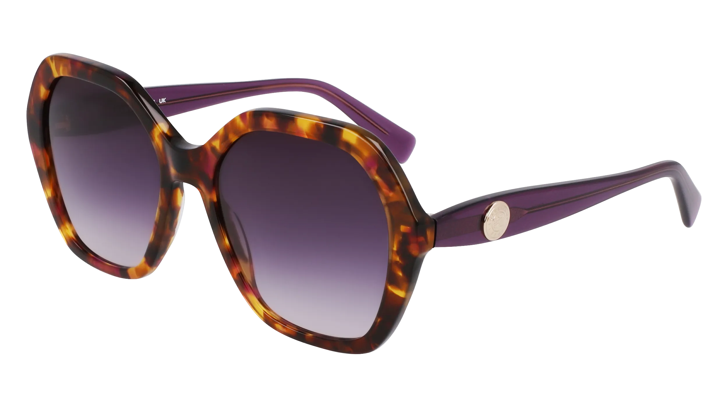 LONGCHAMP LO759S 502 Occhiali da sole Acetato Viola Squadrata Normale Normale - immagine 1