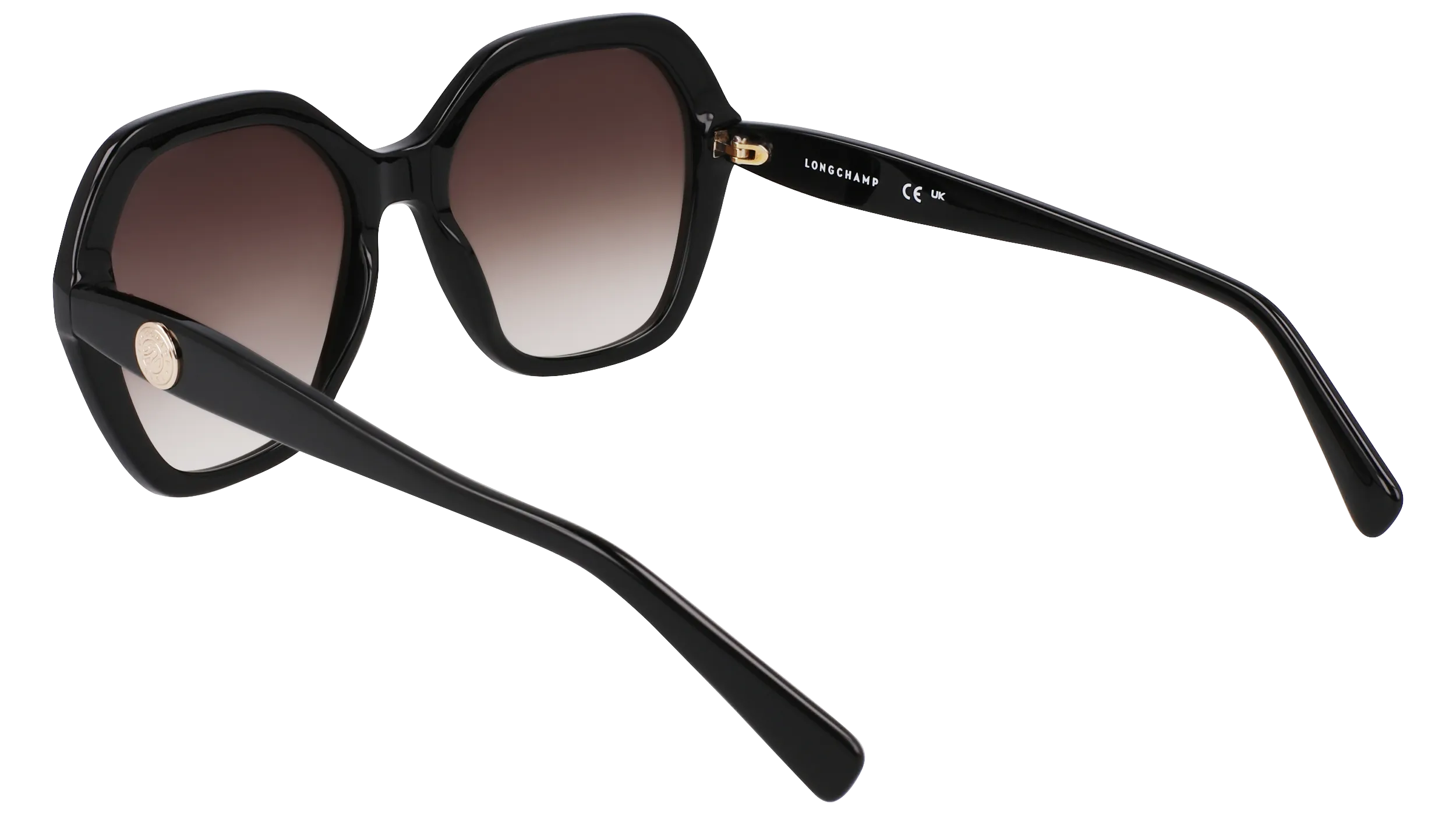 LONGCHAMP LO759S 001 Occhiali da sole Acetato Nero Squadrata Normale Normale - immagine 3