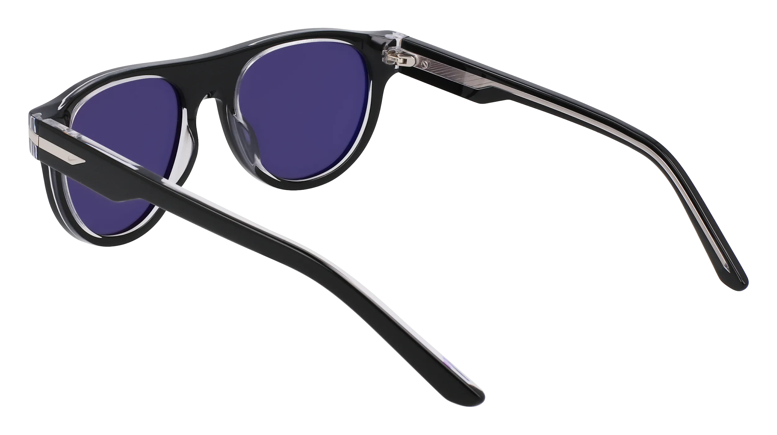 Nike NIKE CRESCENT III EV24019 010 Occhiali da sole Acetato Nero Rotonda Normale Fotocromatiche - immagine 3
