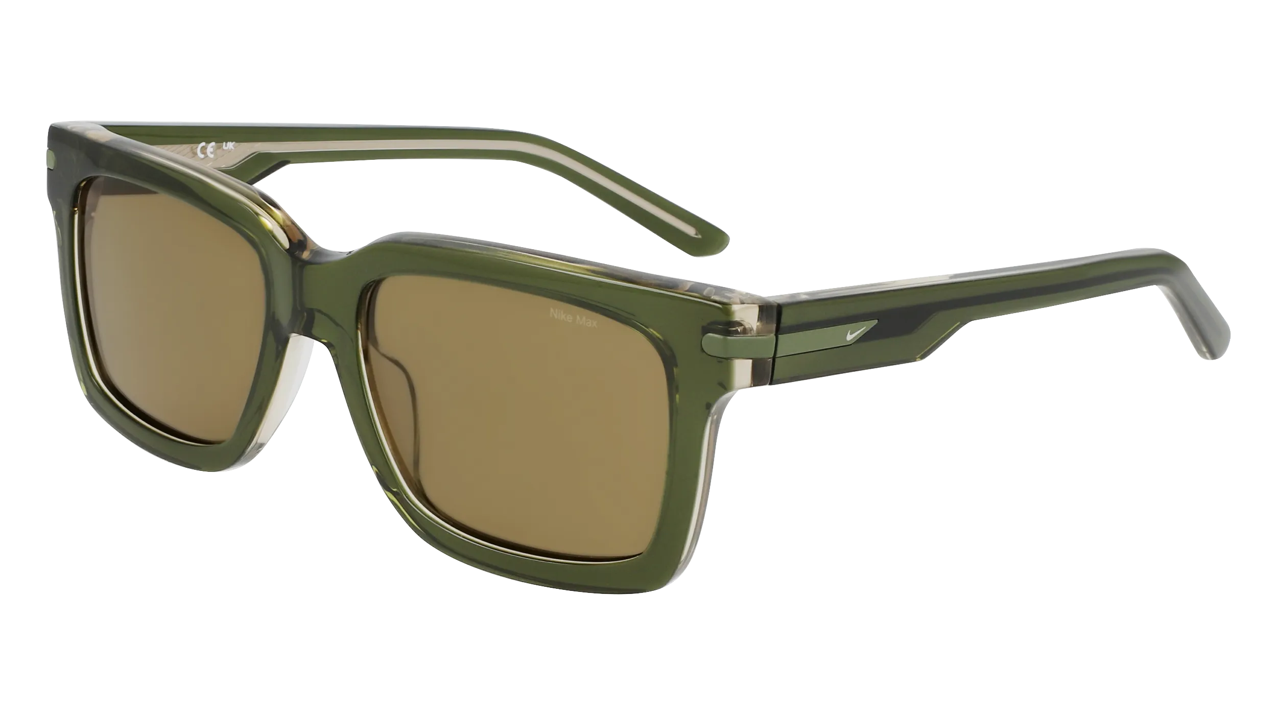 Nike NIKE CRESCENT I EV24017 390 Occhiali da sole Acetato Verde Squadrata Normale Fotocromatiche - immagine 1
