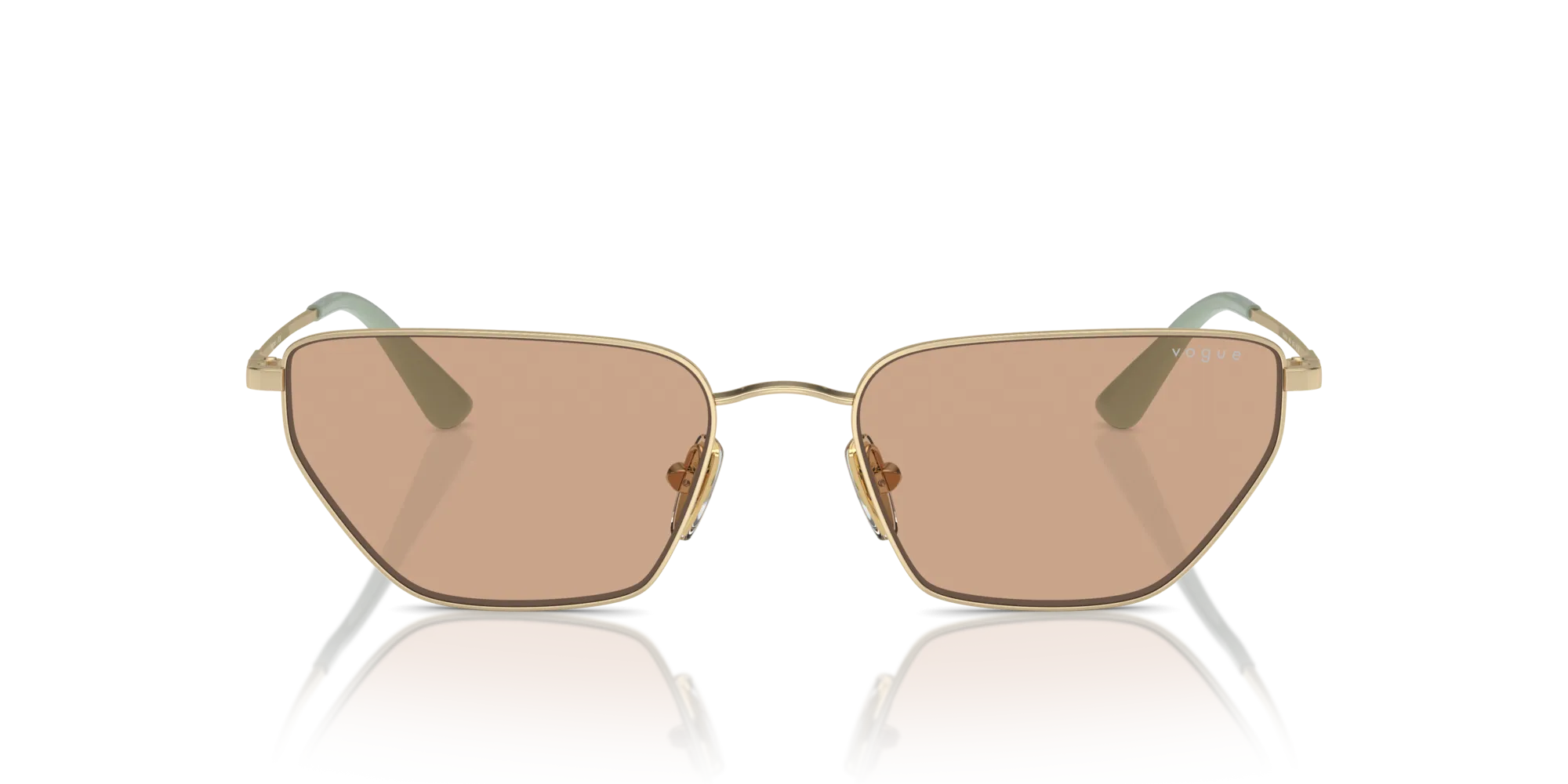 VOGUE EYEWEAR VO4316S 848/3 Occhiali da sole Metallo Oro Marrone Geometrica Normale - immagine 3