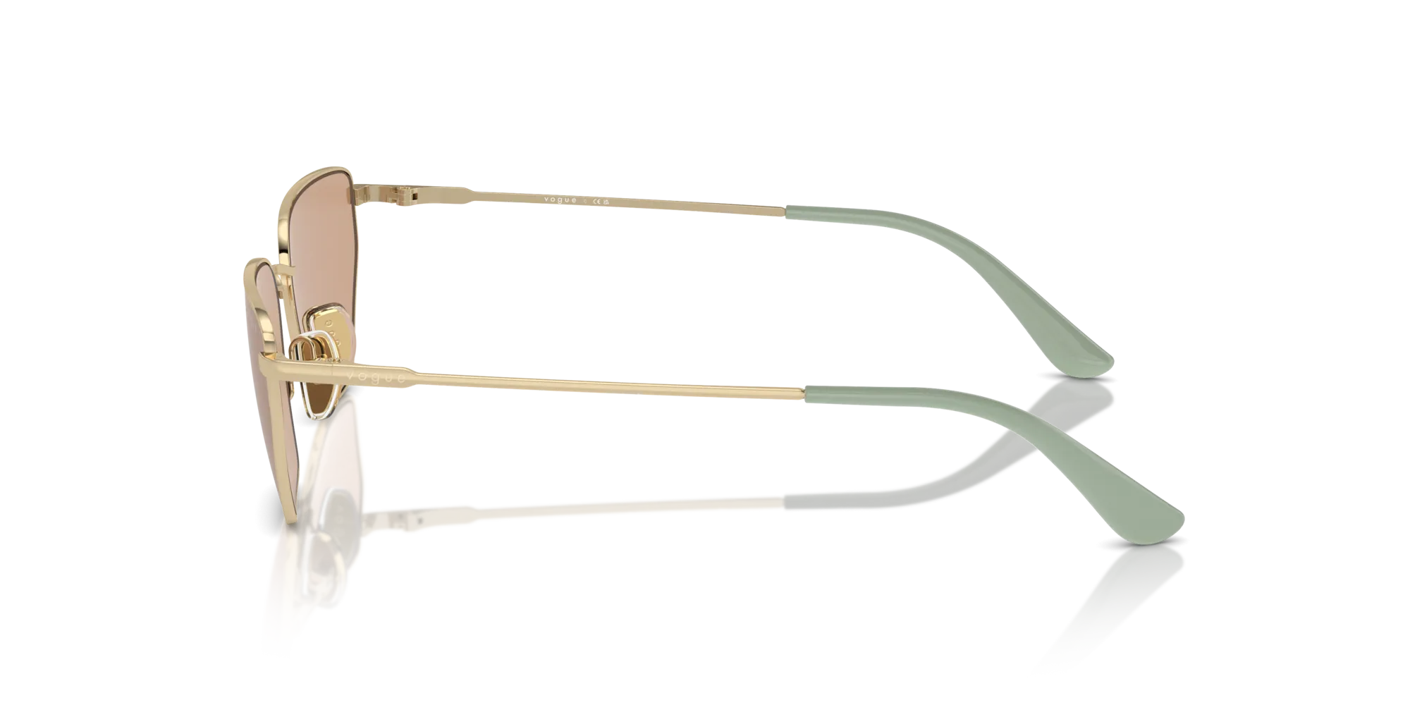 VOGUE EYEWEAR VO4316S 848/3 Occhiali da sole Metallo Oro Marrone Geometrica Normale - immagine 4