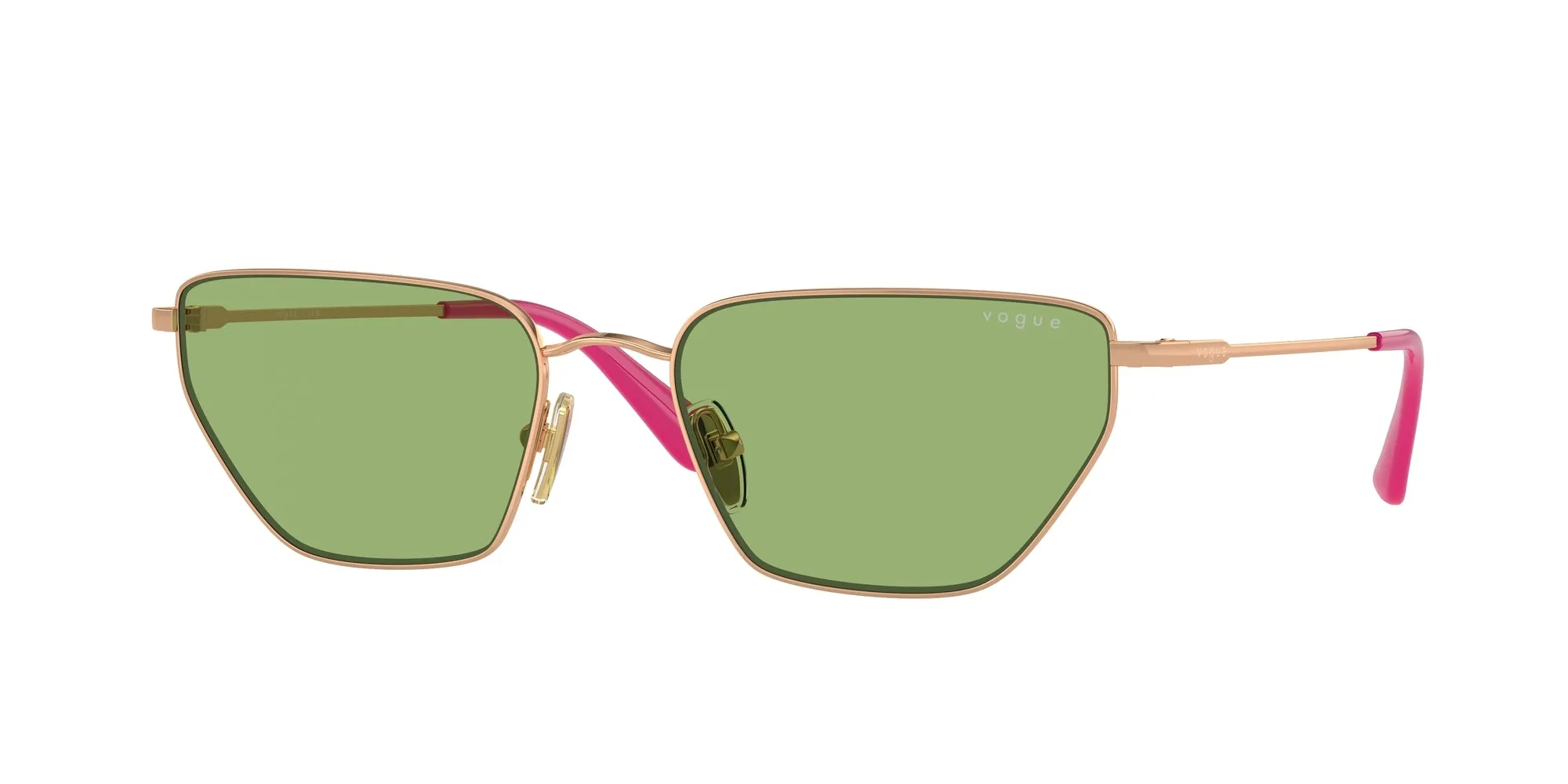 VOGUE EYEWEAR VO4316S 5152/2 Occhiali da sole Metallo Oro Verde Geometrica Normale - immagine 1