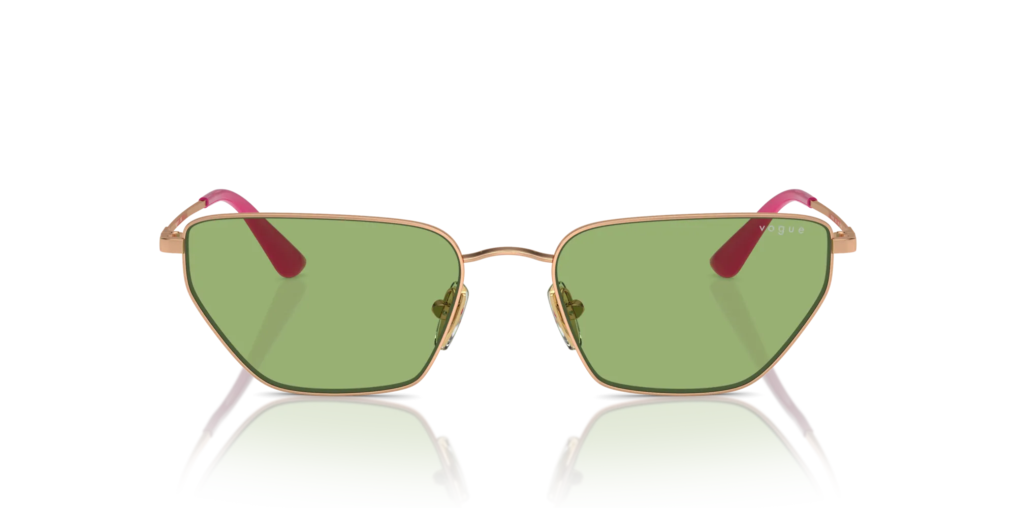 VOGUE EYEWEAR VO4316S 5152/2 Occhiali da sole Metallo Oro Verde Geometrica Normale - immagine 3