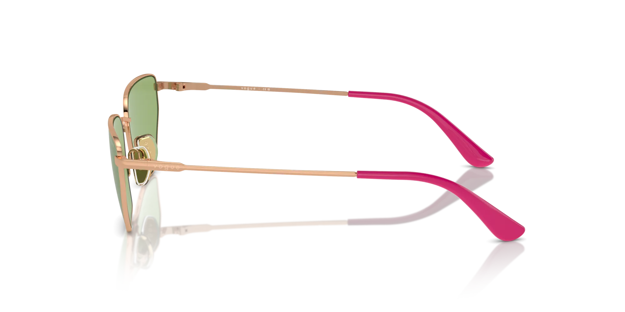 VOGUE EYEWEAR VO4316S 5152/2 Occhiali da sole Metallo Oro Verde Geometrica Normale - immagine 4