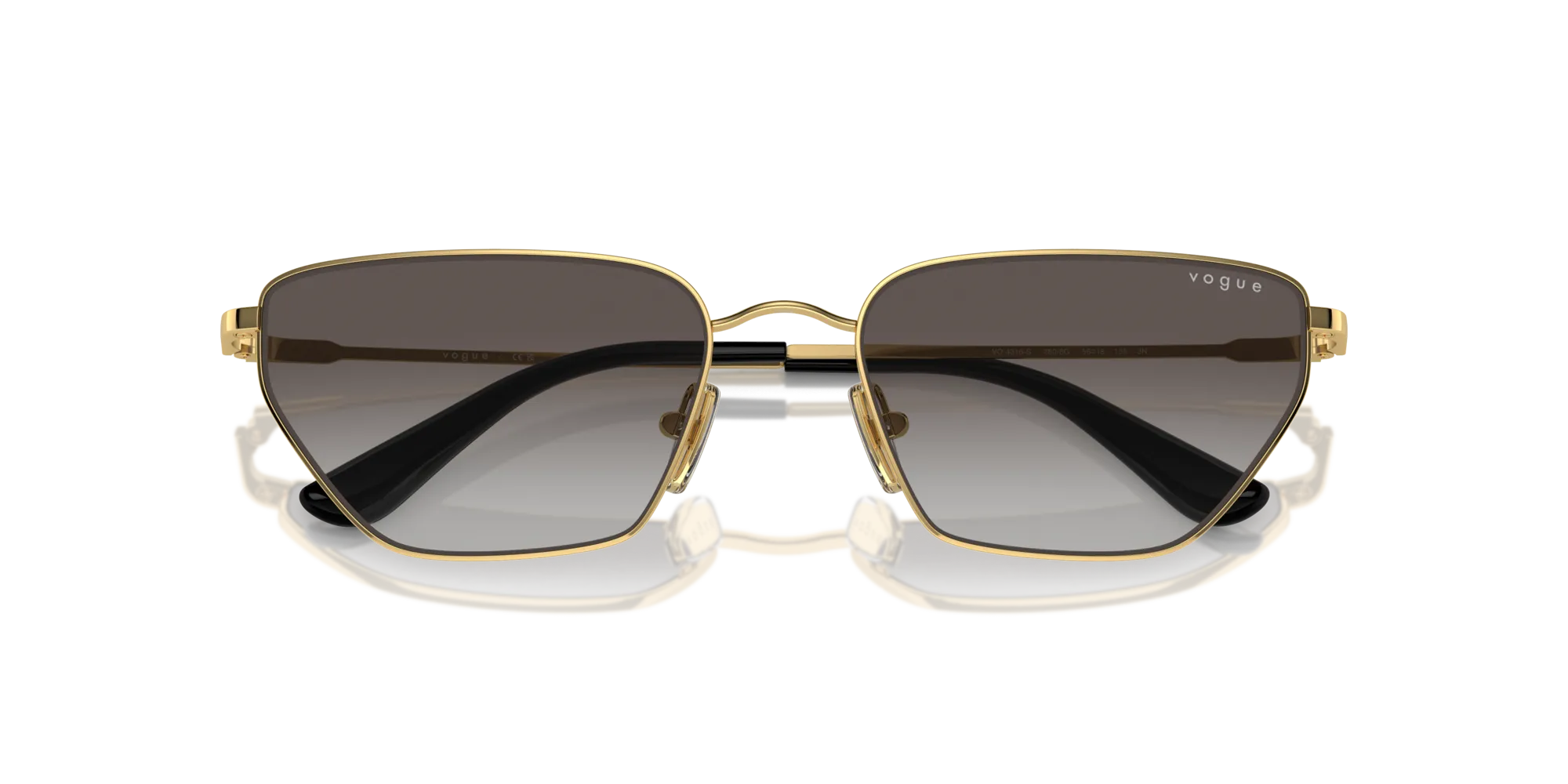 VOGUE EYEWEAR VO4316S 280/8G Occhiali da sole Metallo Oro Grigio Geometrica Normale Sfumato - immagine 2