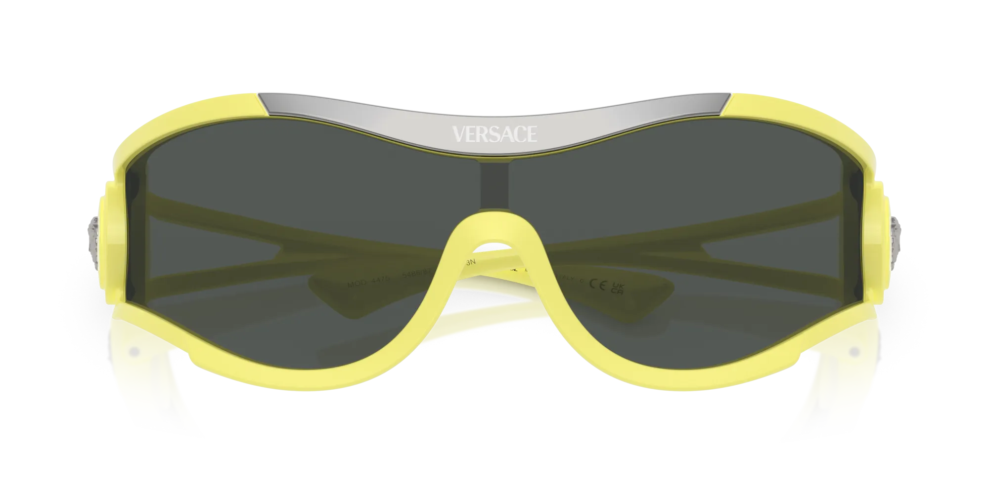 Versace VE4475 548687 Occhiali da sole Iniettato Giallo Grigio Geometrica Normale - immagine 2