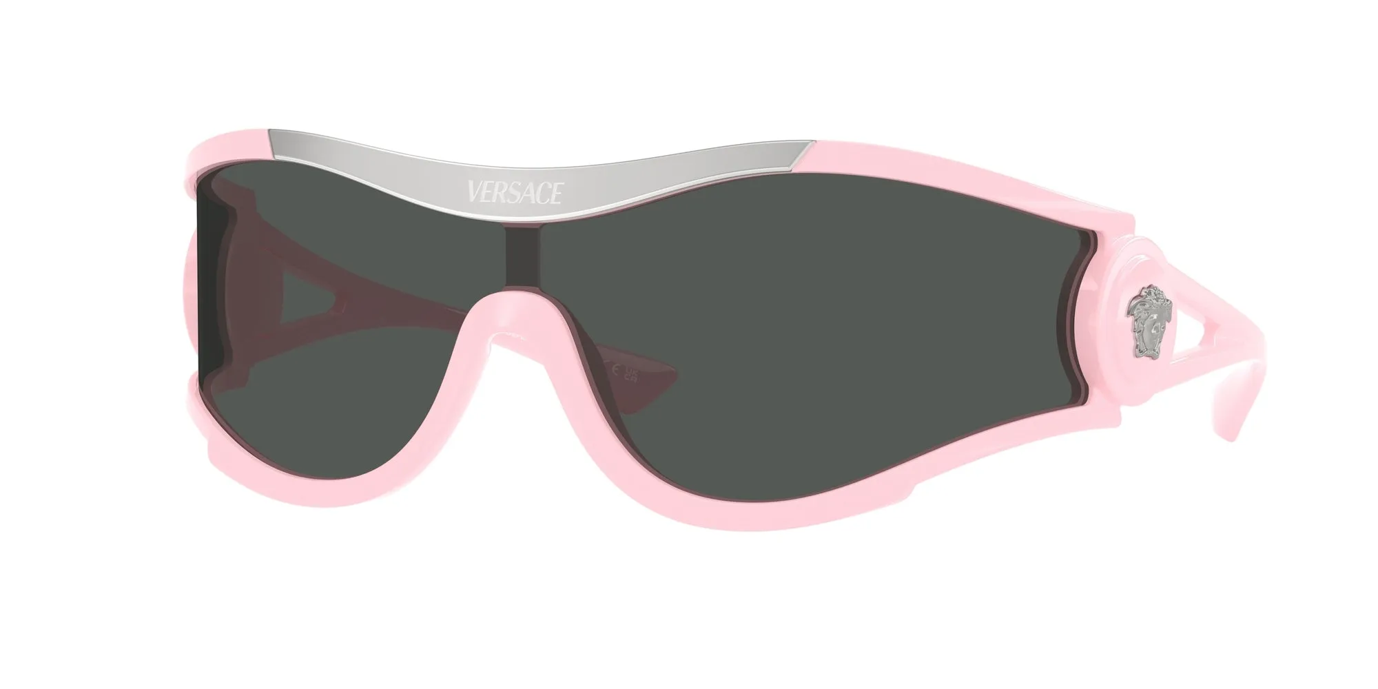 Versace VE4475 548587 Occhiali da sole Iniettato Rosa Grigio Geometrica Normale - immagine 1