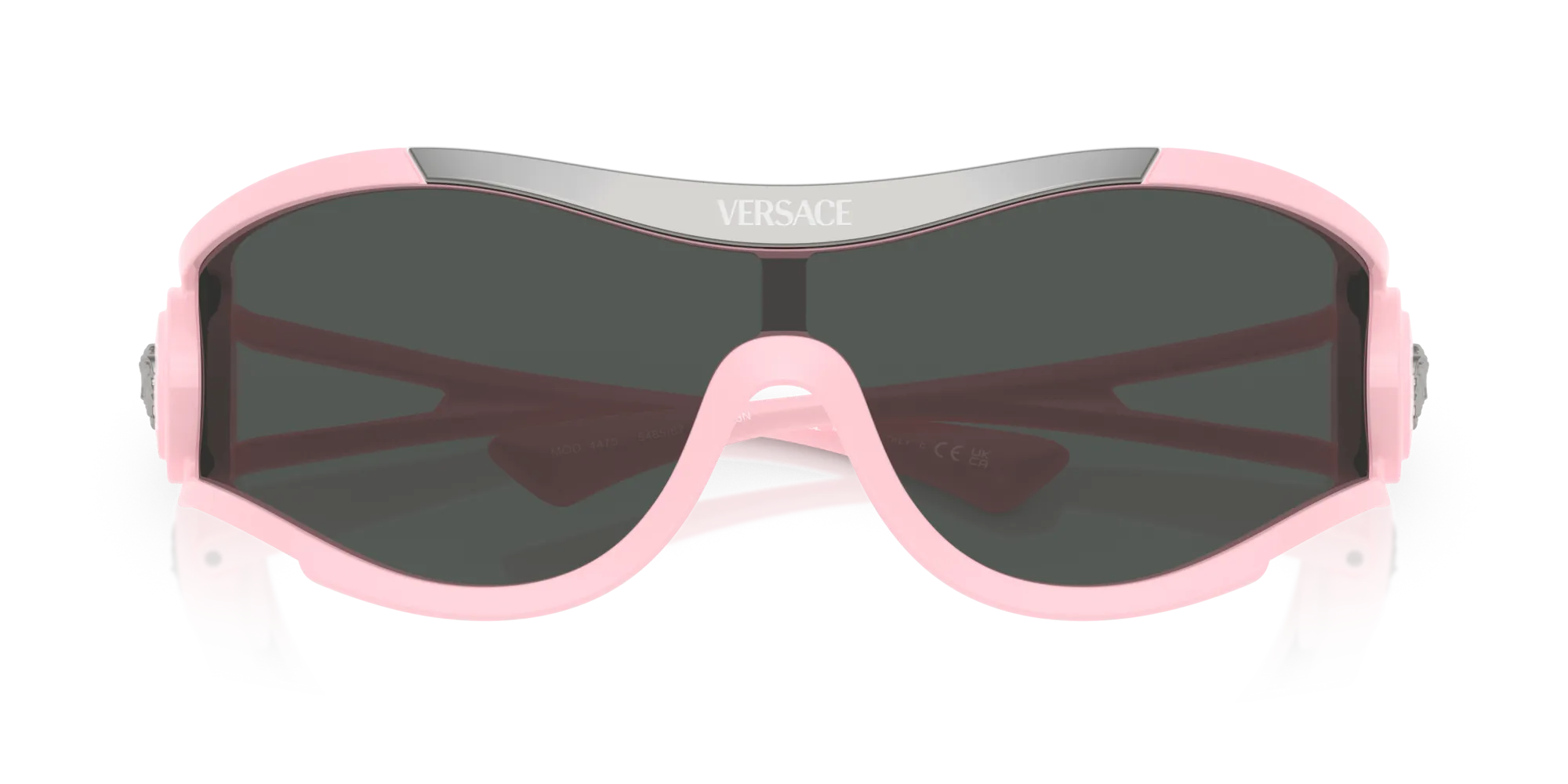 Versace VE4475 548587 Occhiali da sole Iniettato Rosa Grigio Geometrica Normale - immagine 2