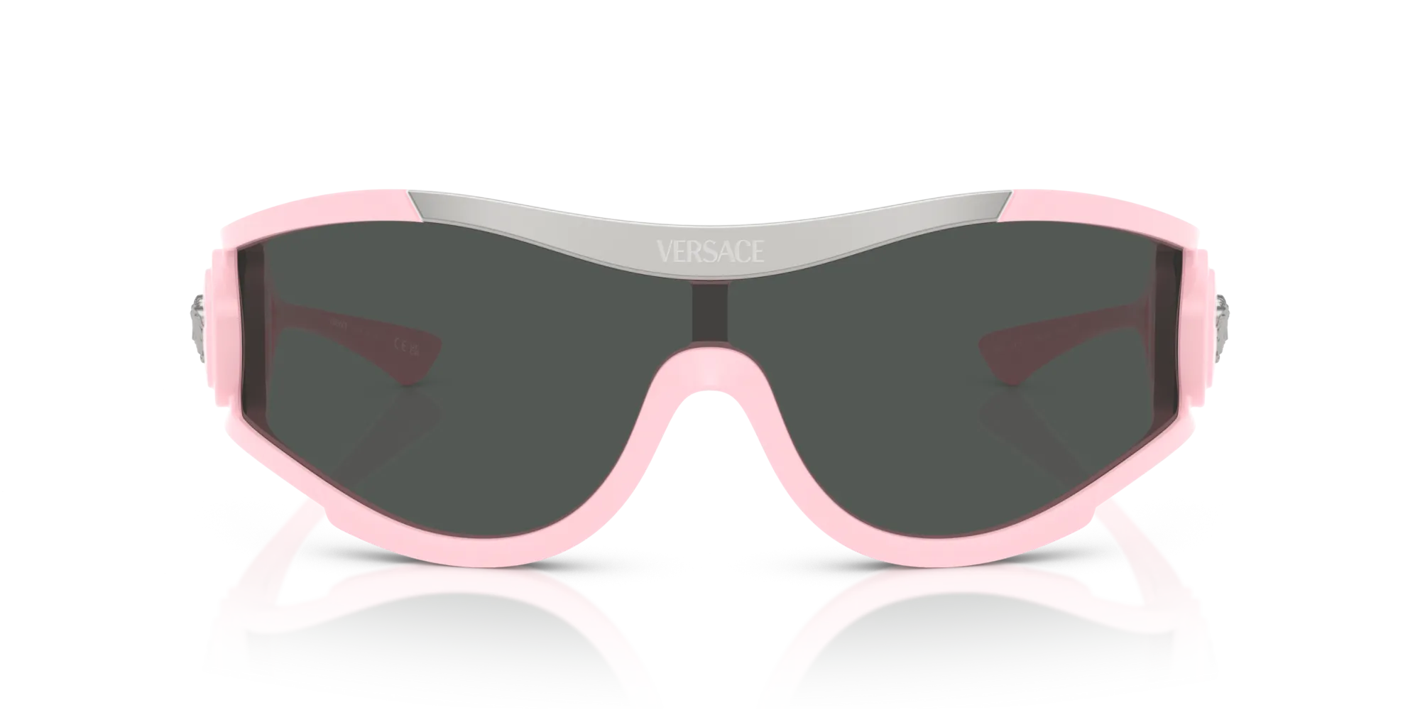 Versace VE4475 548587 Occhiali da sole Iniettato Rosa Grigio Geometrica Normale - immagine 3