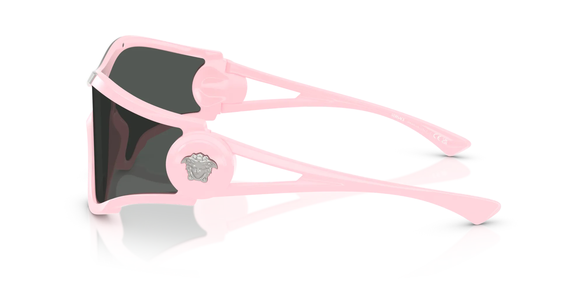 Versace VE4475 548587 Occhiali da sole Iniettato Rosa Grigio Geometrica Normale - immagine 4