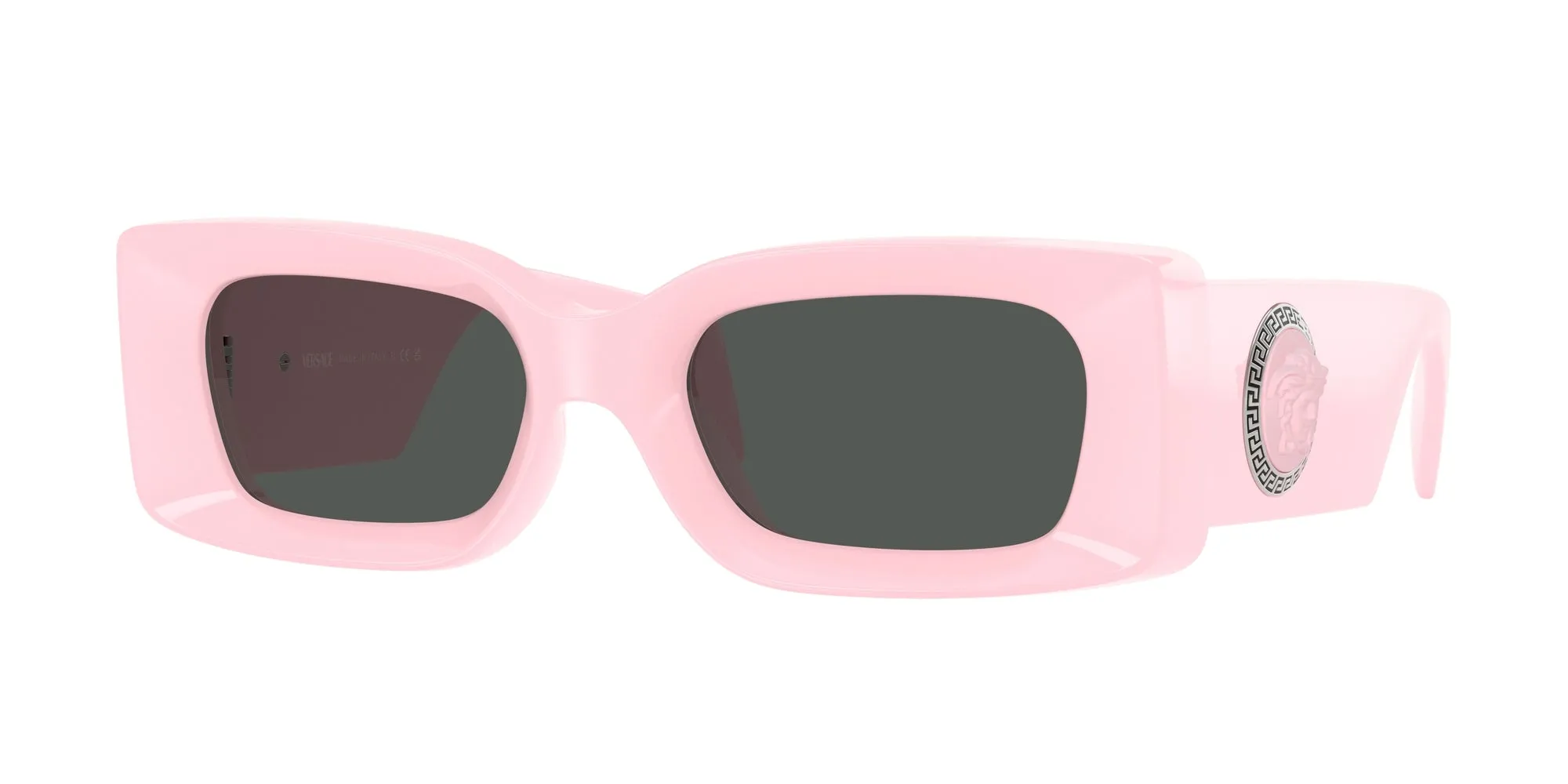 Versace VE4474U 548587 Occhiali da sole Iniettato Rosa Grigio Squadrata Normale - immagine 1