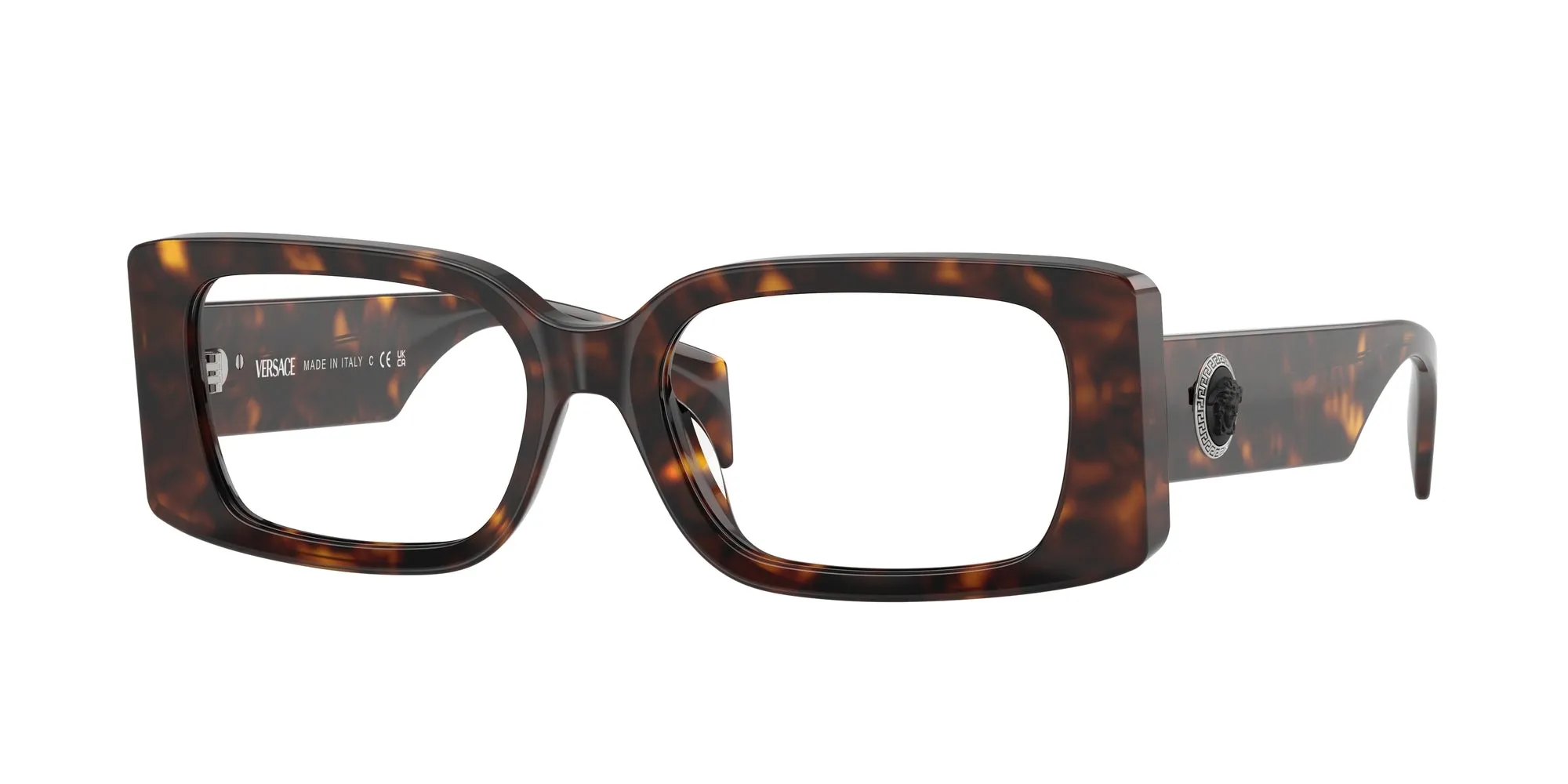 Versace VE3362U 108 Montature da vista Acetato Tartaruga Trasparente Squadrata Normale - immagine 1