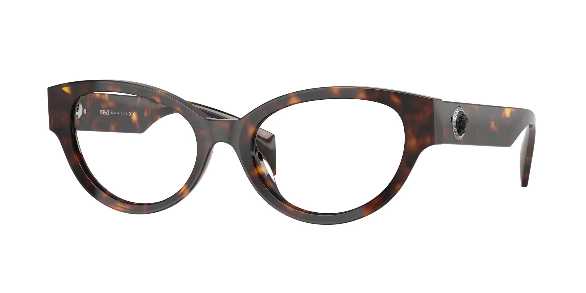 Versace VE3361U 108 Montature da vista Acetato Tartaruga Trasparente Cat Eye Normale - immagine 1