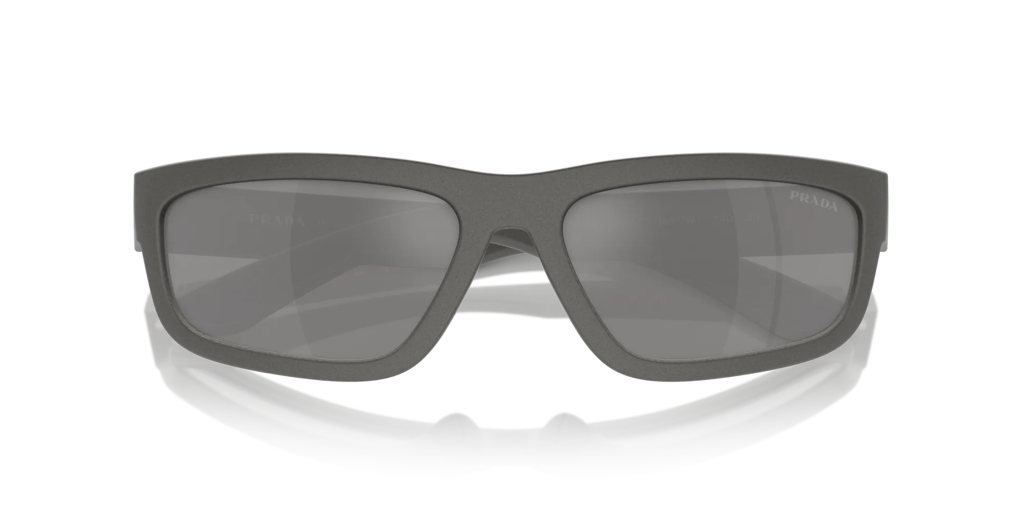 Prada Linea Rossa PS 05ZS 16X7W1 Occhiali da sole Iniettato Grigio Grigio Squadrata Specchiate Specchiato - immagine 2