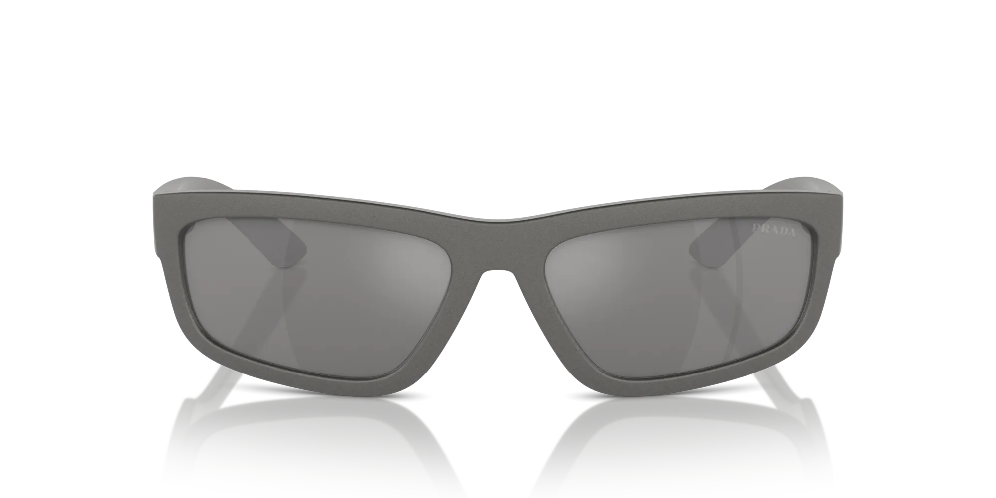 Prada Linea Rossa PS 05ZS 16X7W1 Occhiali da sole Iniettato Grigio Grigio Squadrata Specchiate Specchiato - immagine 3