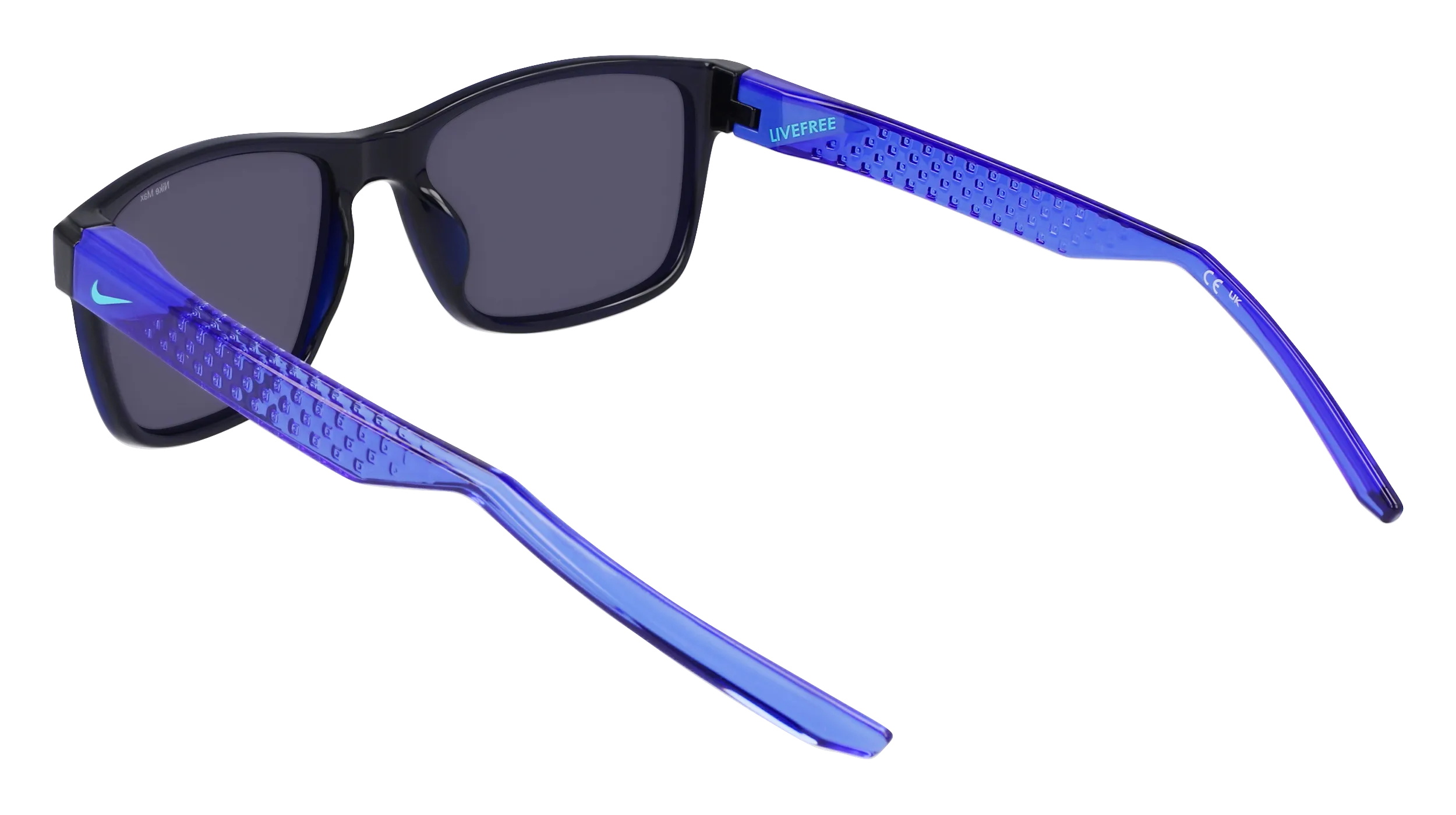 Nike 410 Occhiali da sole Bio-iniettato Blu Squadrata Normale Fotocromatiche - immagine 3