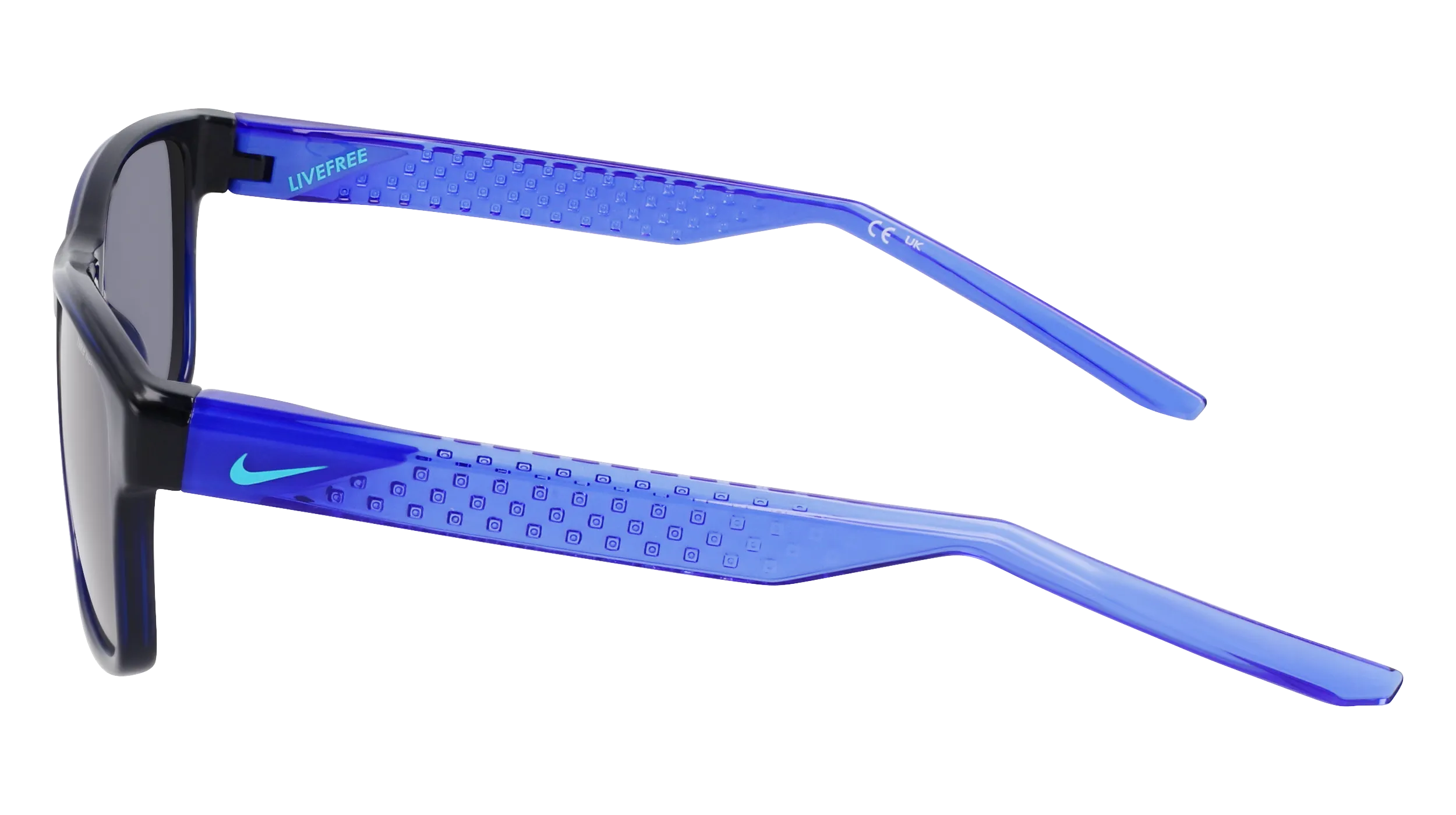 Nike 410 Occhiali da sole Bio-iniettato Blu Squadrata Normale Fotocromatiche - immagine 4