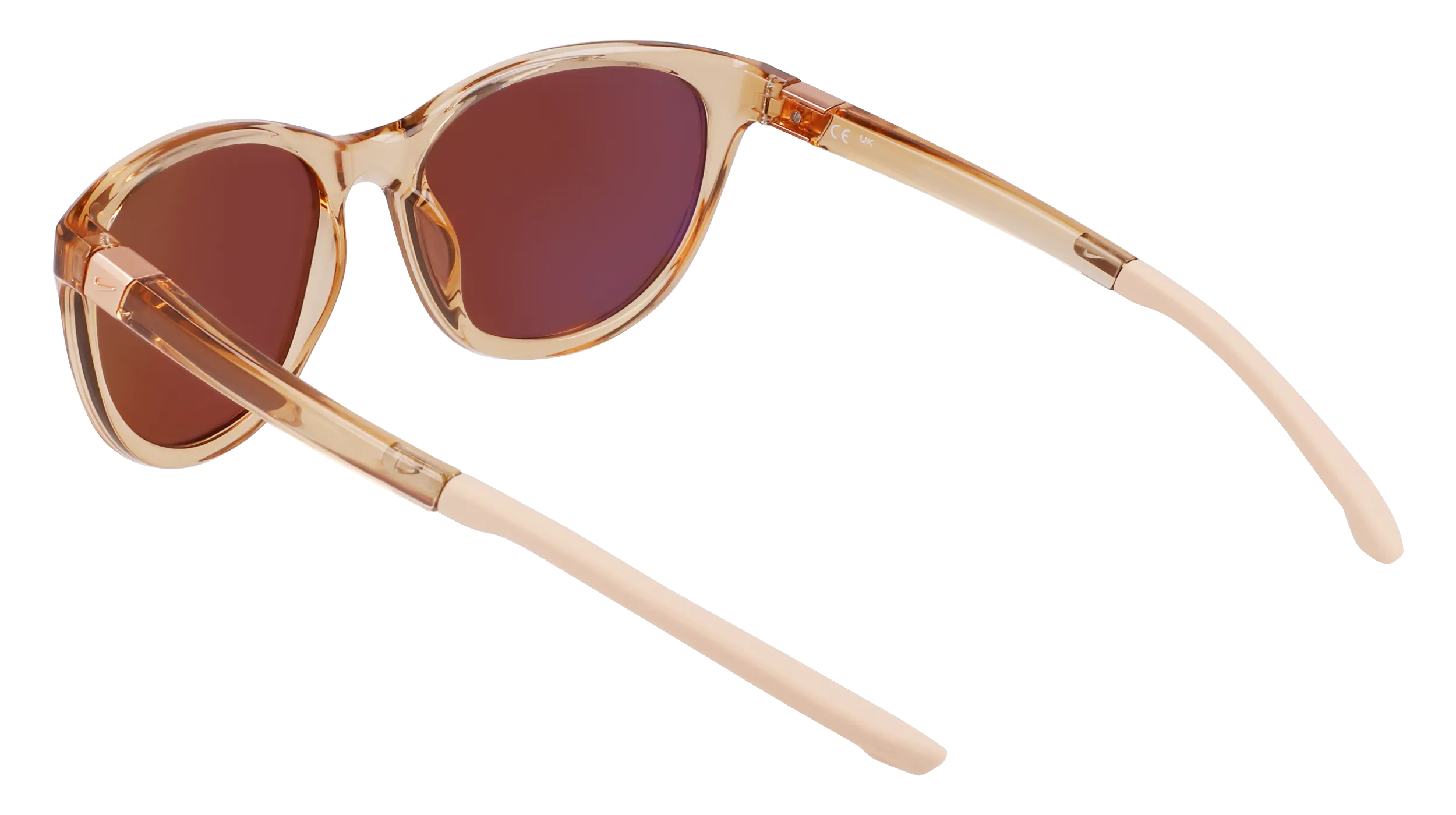 Nike NIKE CITY HERO S EV24007 296 Occhiali da sole Bio-iniettato Beige Cat Eye Normale Fotocromatiche - immagine 3