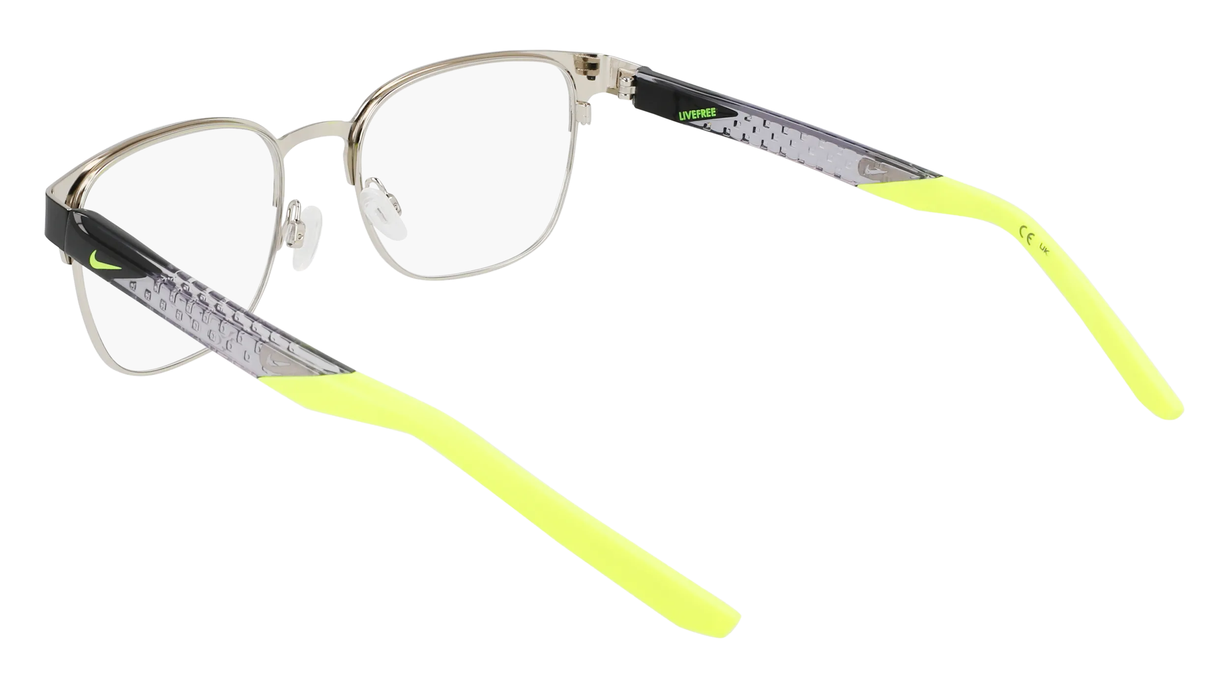Nike NIKE 8156 002 Montature da vista Metallo Nero Squadrata Normale Normale - immagine 3