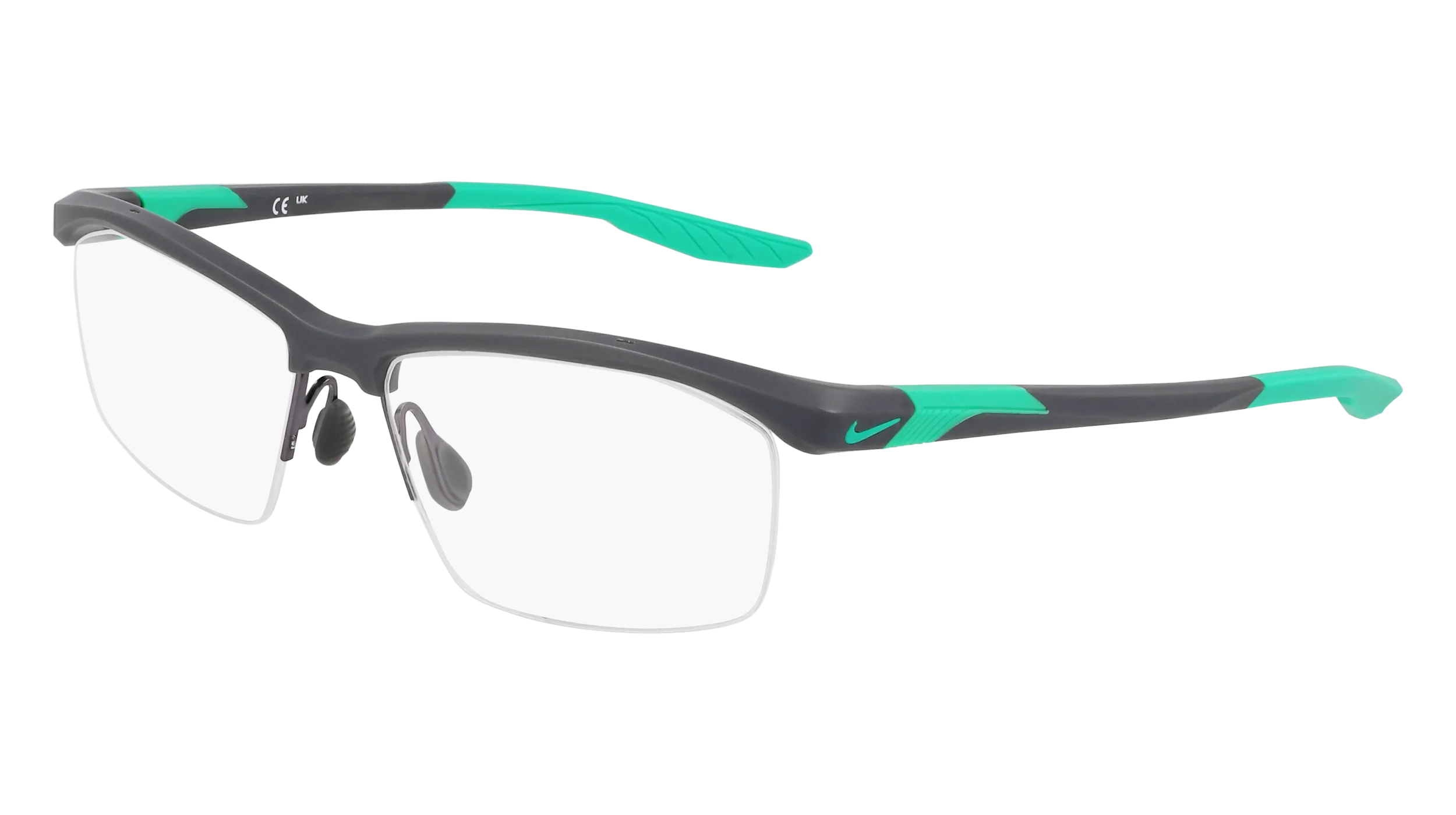 Nike NIKE 7402 034 Montature da vista Bio-iniettato Grigio Squadrata Normale Normale - immagine 1