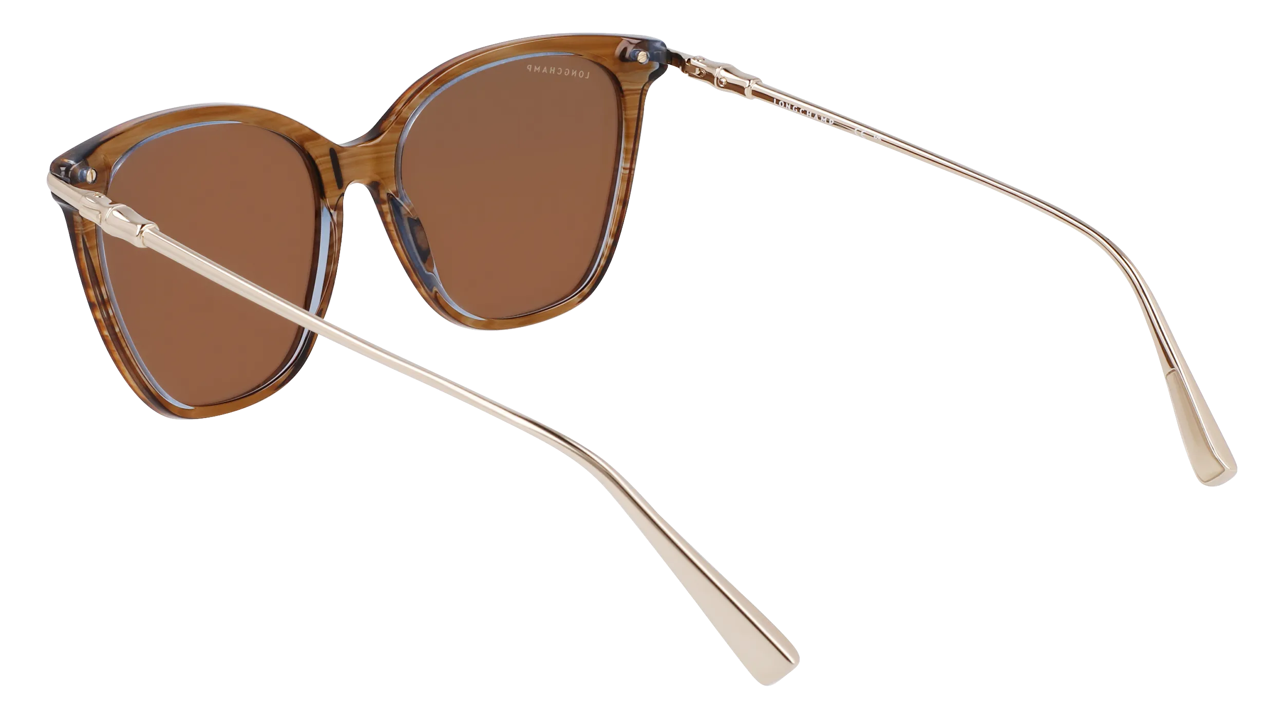 LONGCHAMP LO757S 211 Occhiali da sole Acetato Marrone Squadrata Normale Normale - immagine 3