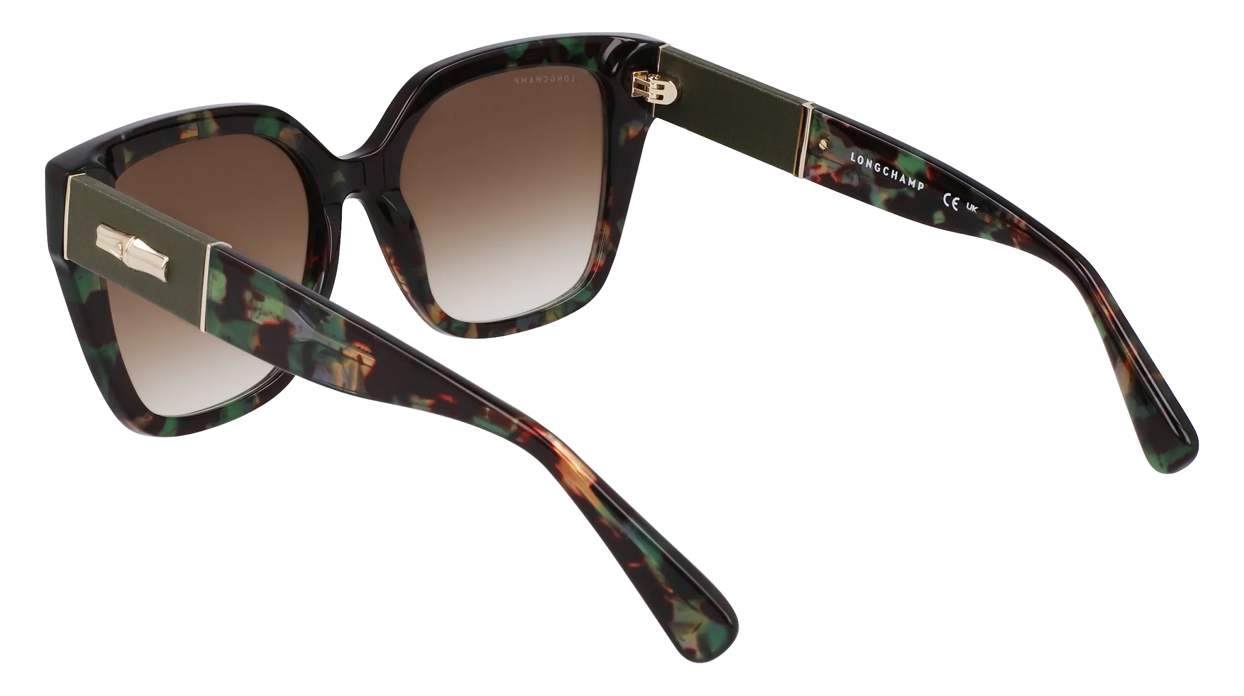 LONGCHAMP LO754SL 309 Occhiali da sole Acetato Havana Farfalla Normale Normale - immagine 3