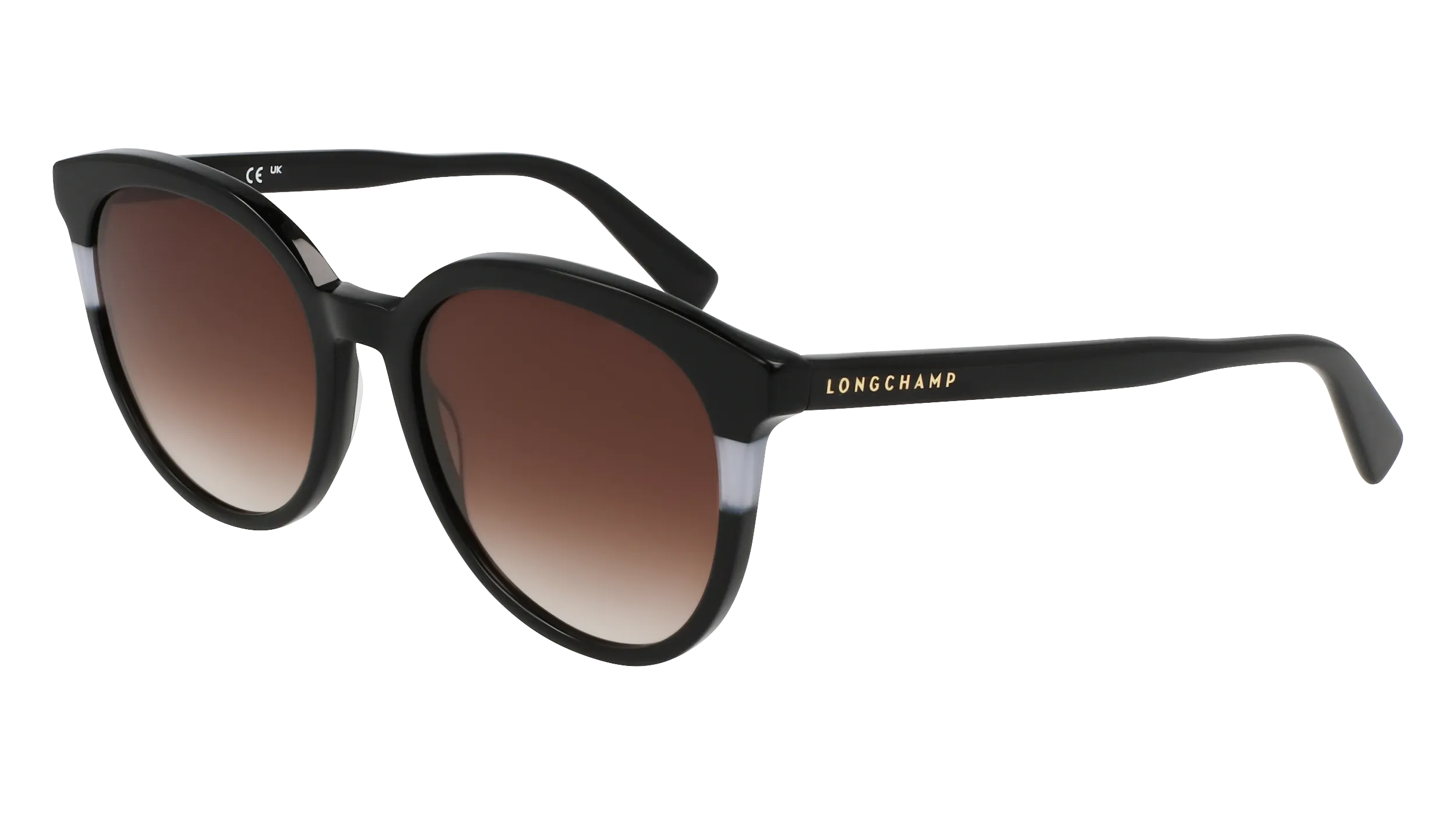LONGCHAMP LO752S 001 Occhiali da sole Acetato Nero Rotonda Normale Normale - immagine 1