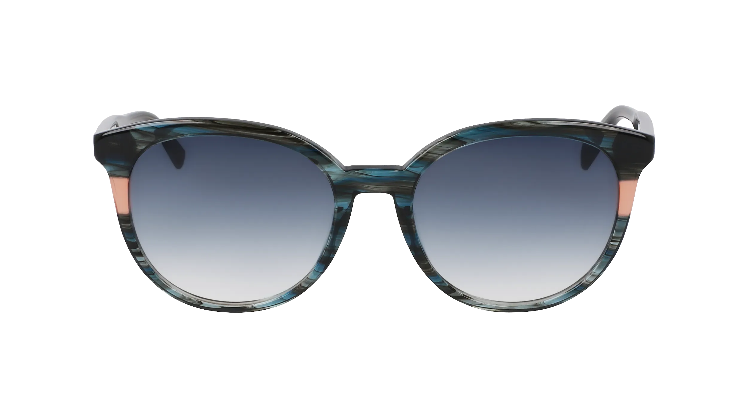 LONGCHAMP LO752S 406 Occhiali da sole Acetato Blu Rotonda Normale Normale - immagine 2