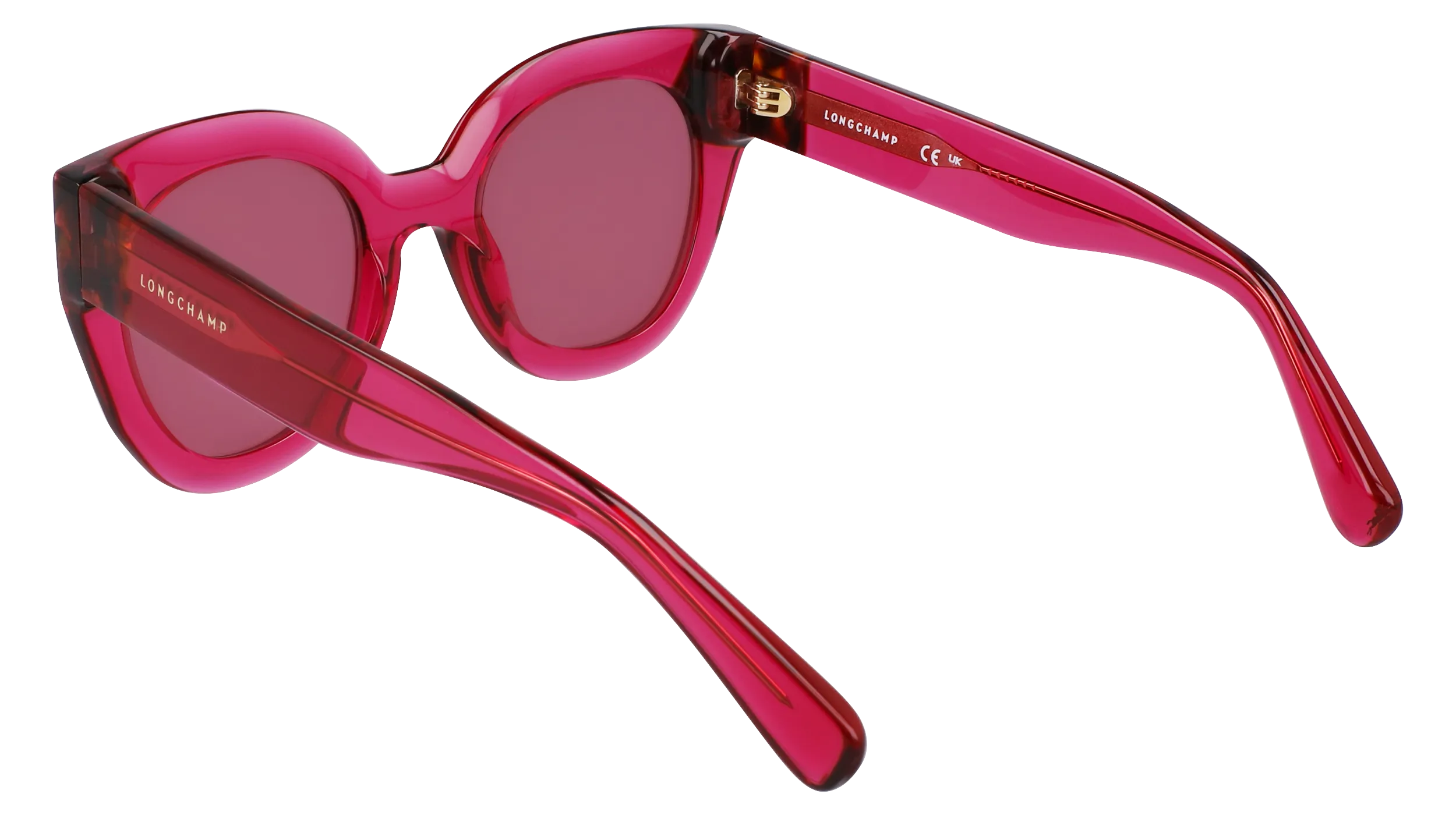 LONGCHAMP LO750S 654 Occhiali da sole Acetato Viola Rotonda Normale Normale - immagine 3