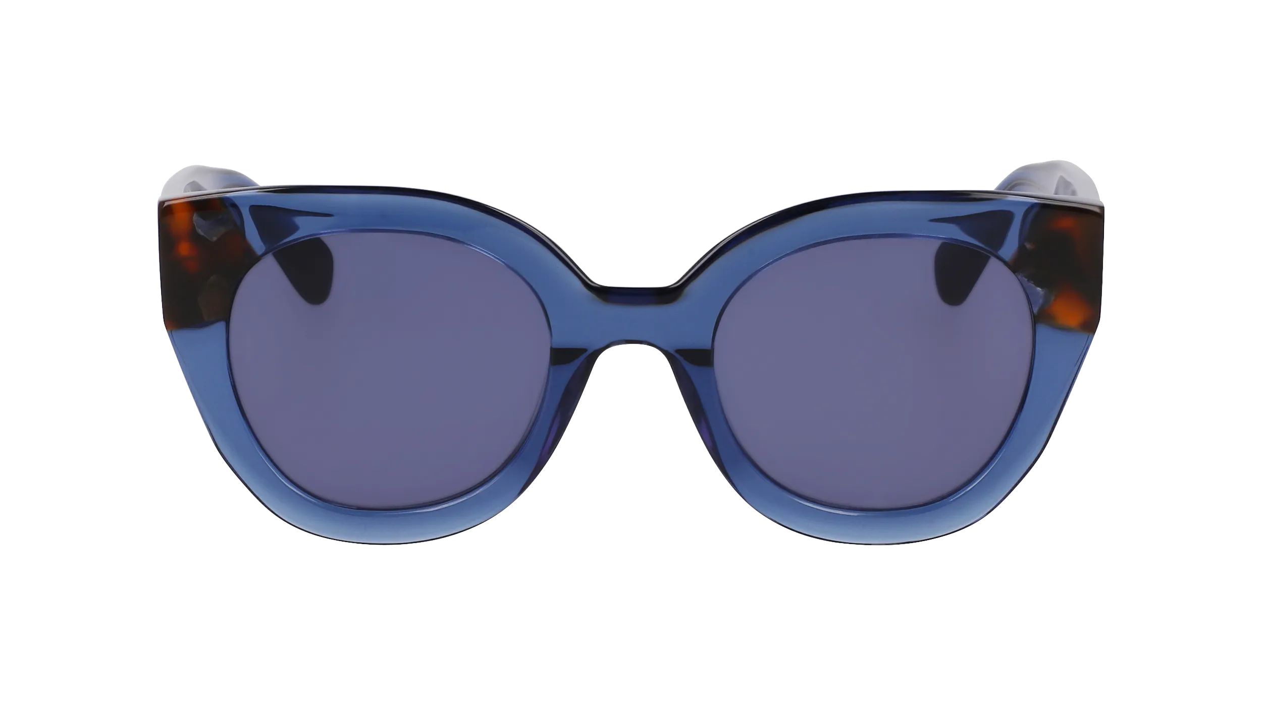 LONGCHAMP LO750S 430 Occhiali da sole Acetato Blu Rotonda Normale Normale - immagine 2
