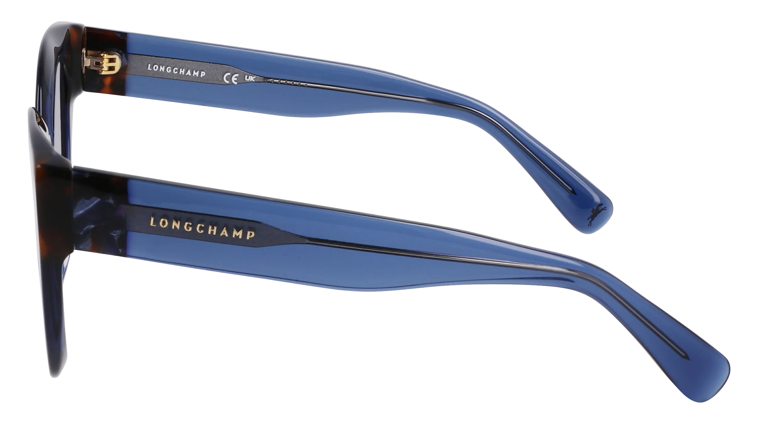 LONGCHAMP LO750S 430 Occhiali da sole Acetato Blu Rotonda Normale Normale - immagine 4