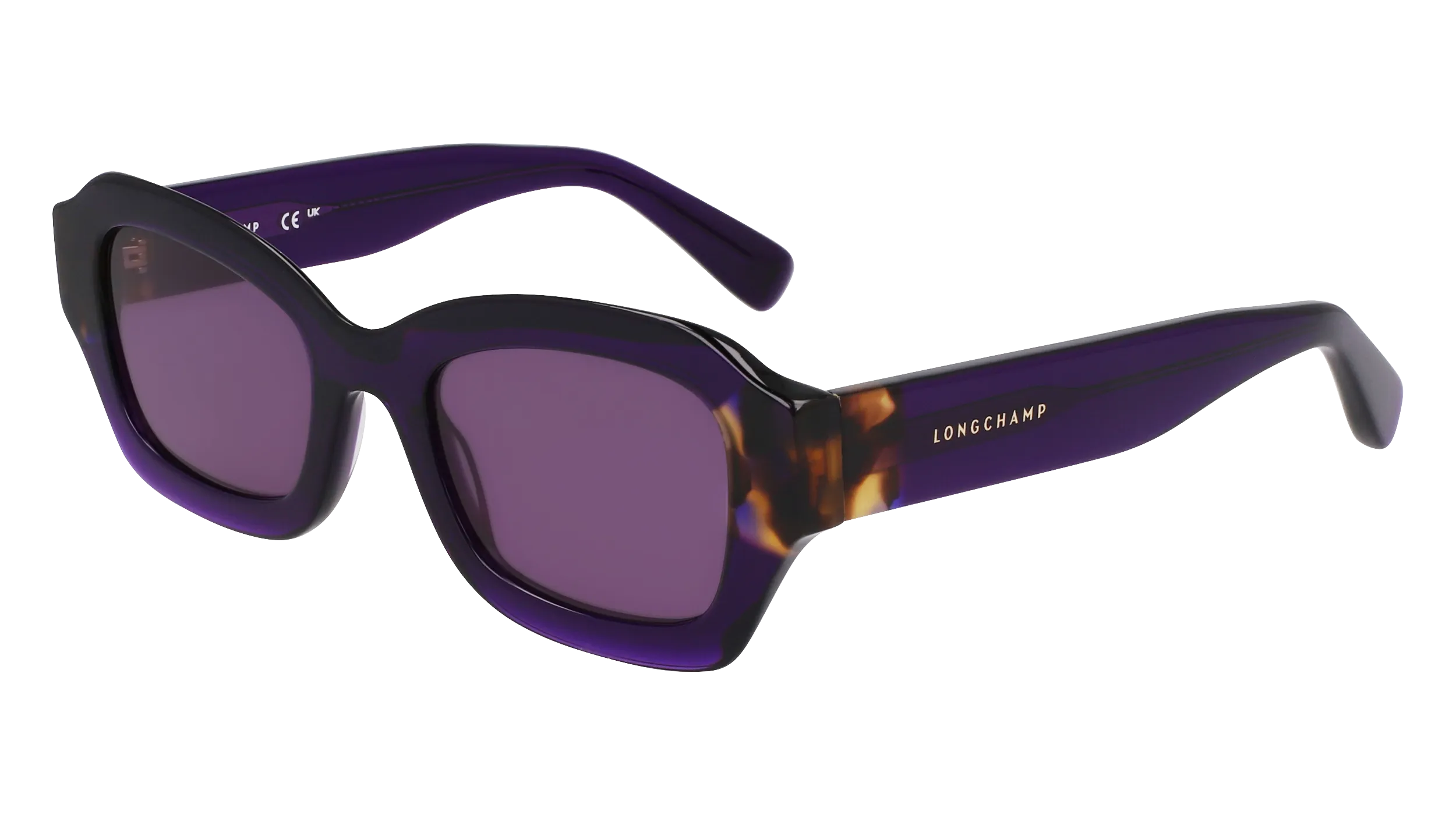 LONGCHAMP LO749S 505 Occhiali da sole Acetato Viola Cat Eye Normale Normale - immagine 1