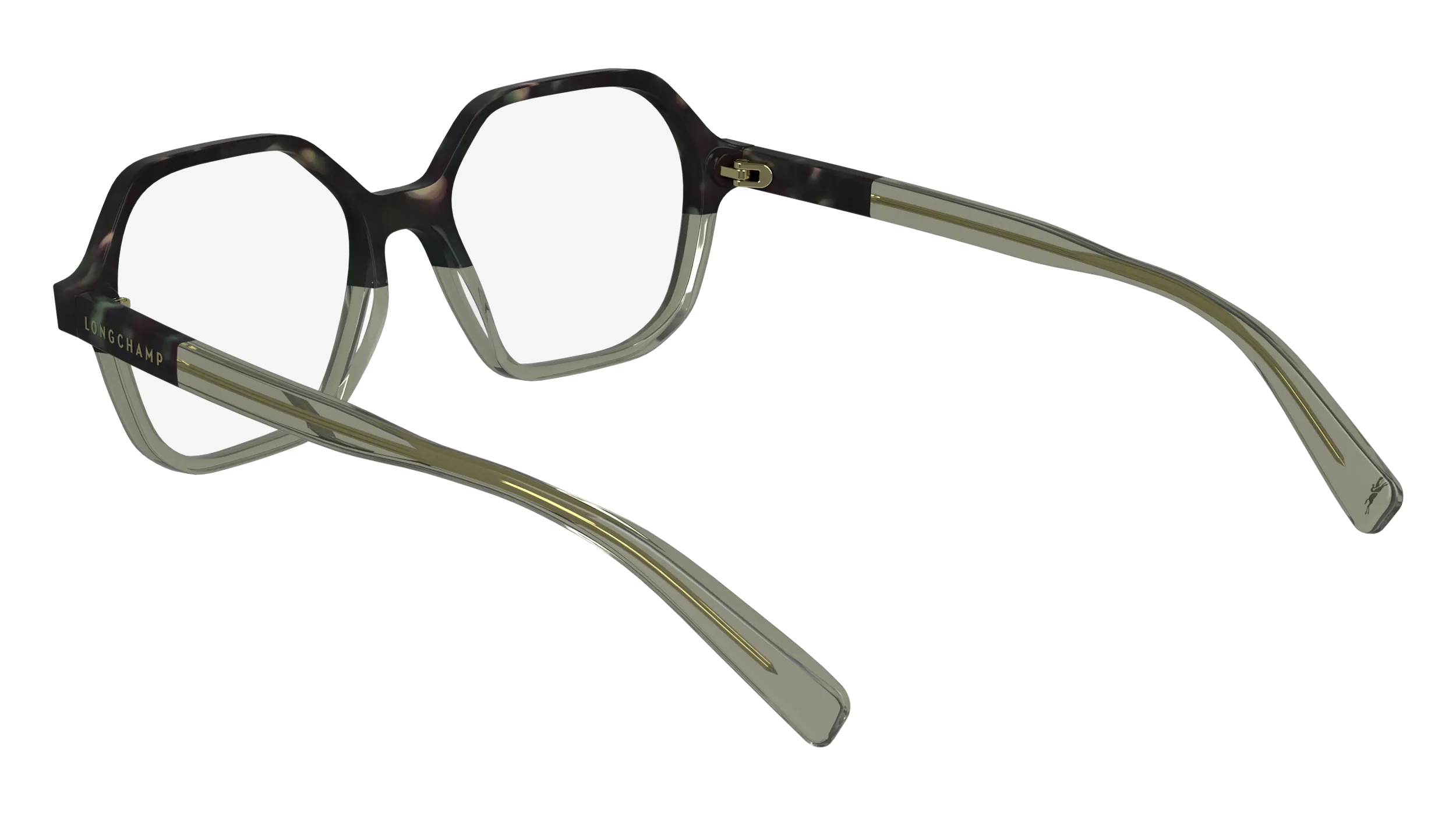 LONGCHAMP LO2740 311 Montature da vista Acetato Verde Squadrata Normale Normale - immagine 3
