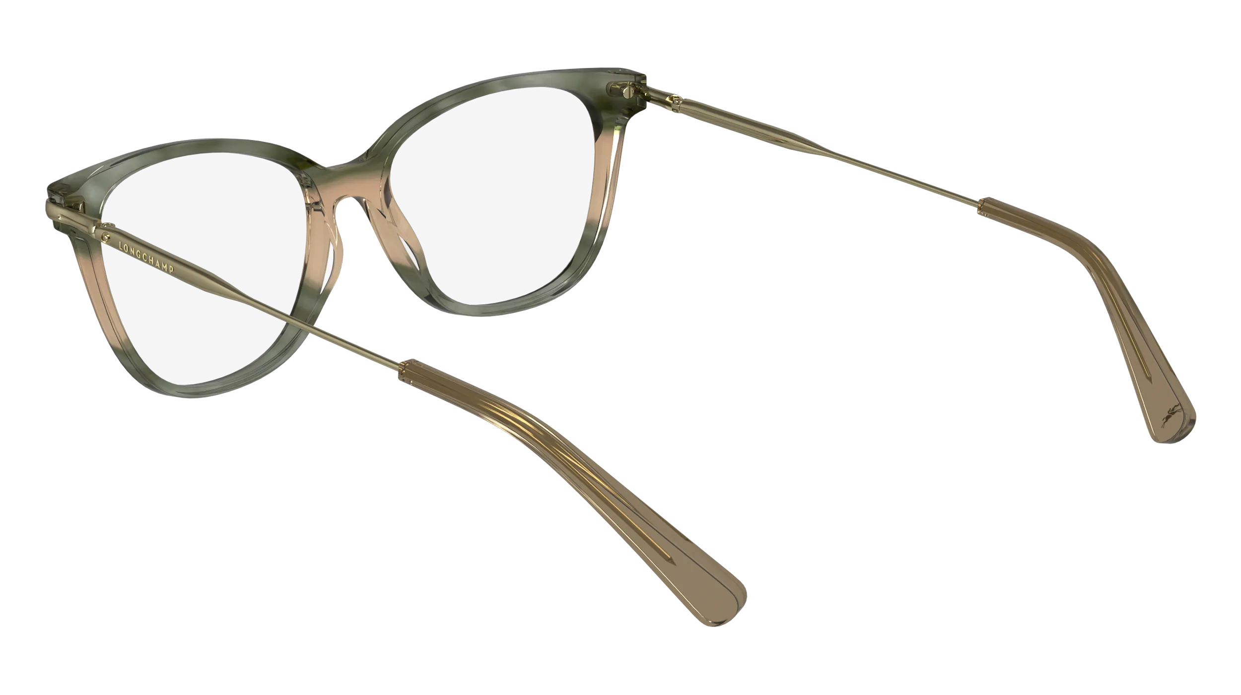 LONGCHAMP LO2735 308 Montature da vista Acetato Verde Cat Eye Normale Normale - immagine 3