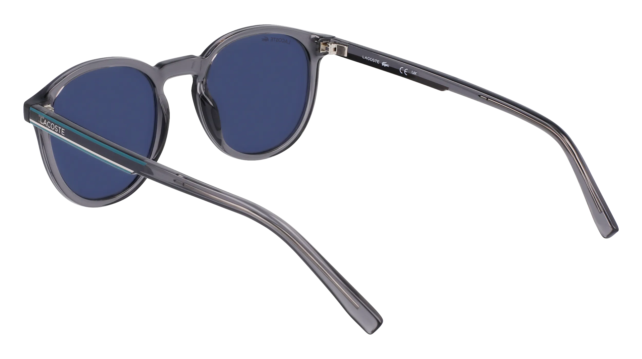 Lacoste L916S 038 Occhiali da sole Iniettato Grigio Blu Rotonda Normale Fotocromatiche - immagine 3